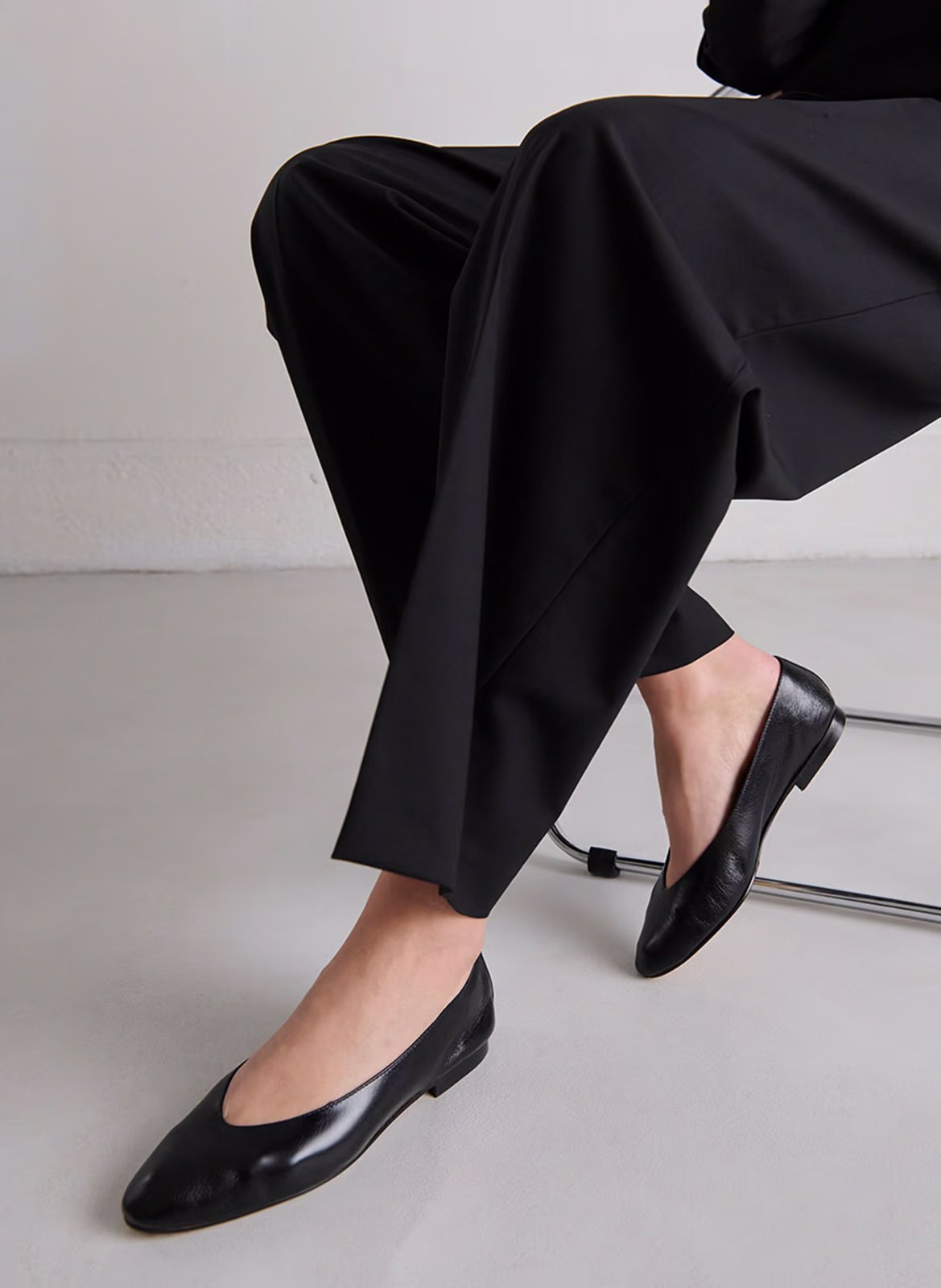 Ballerines en cuir dassus JONAK Noir