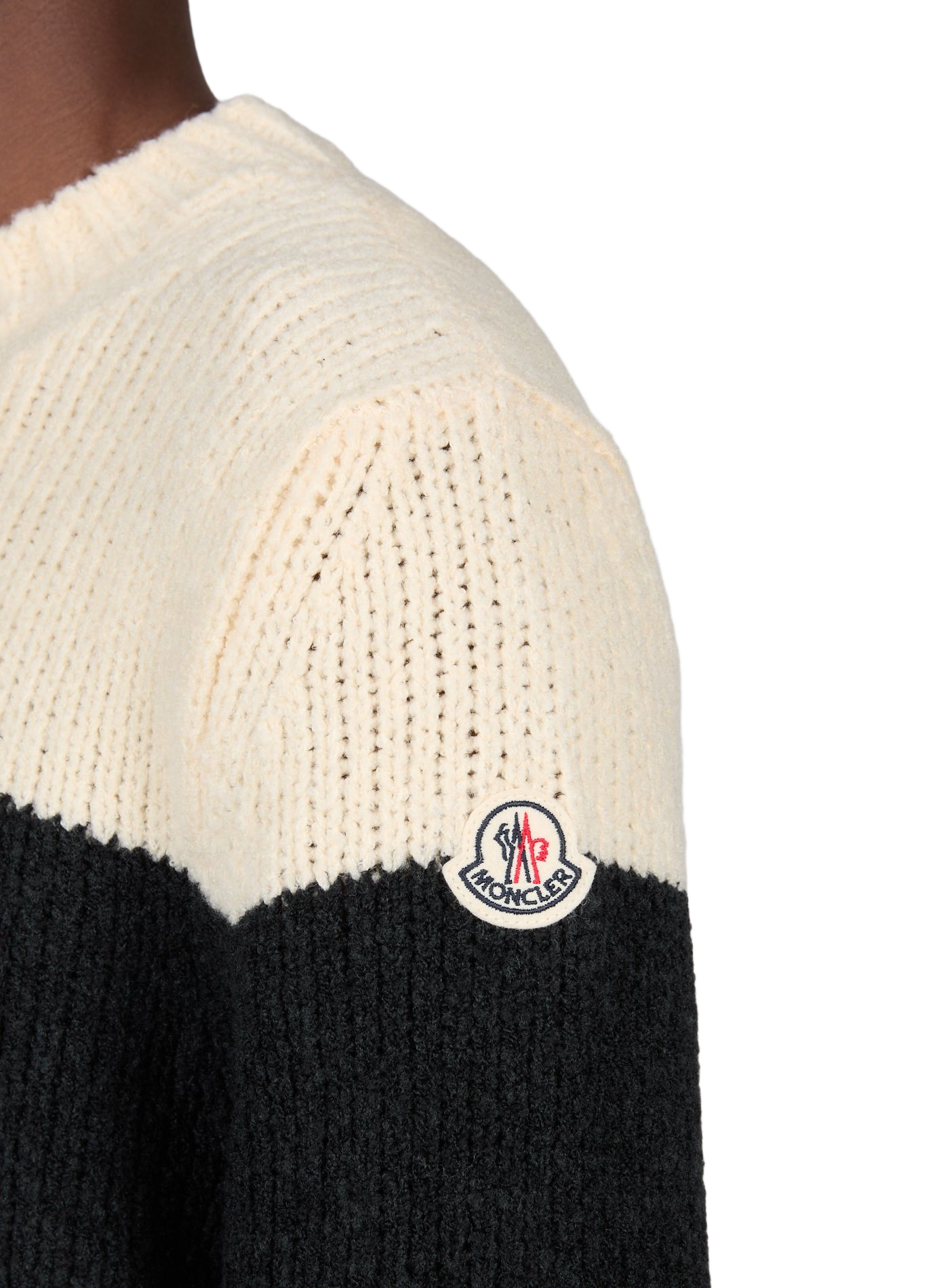 Striped sweater in blended virgin wool MONCLER Multicolour