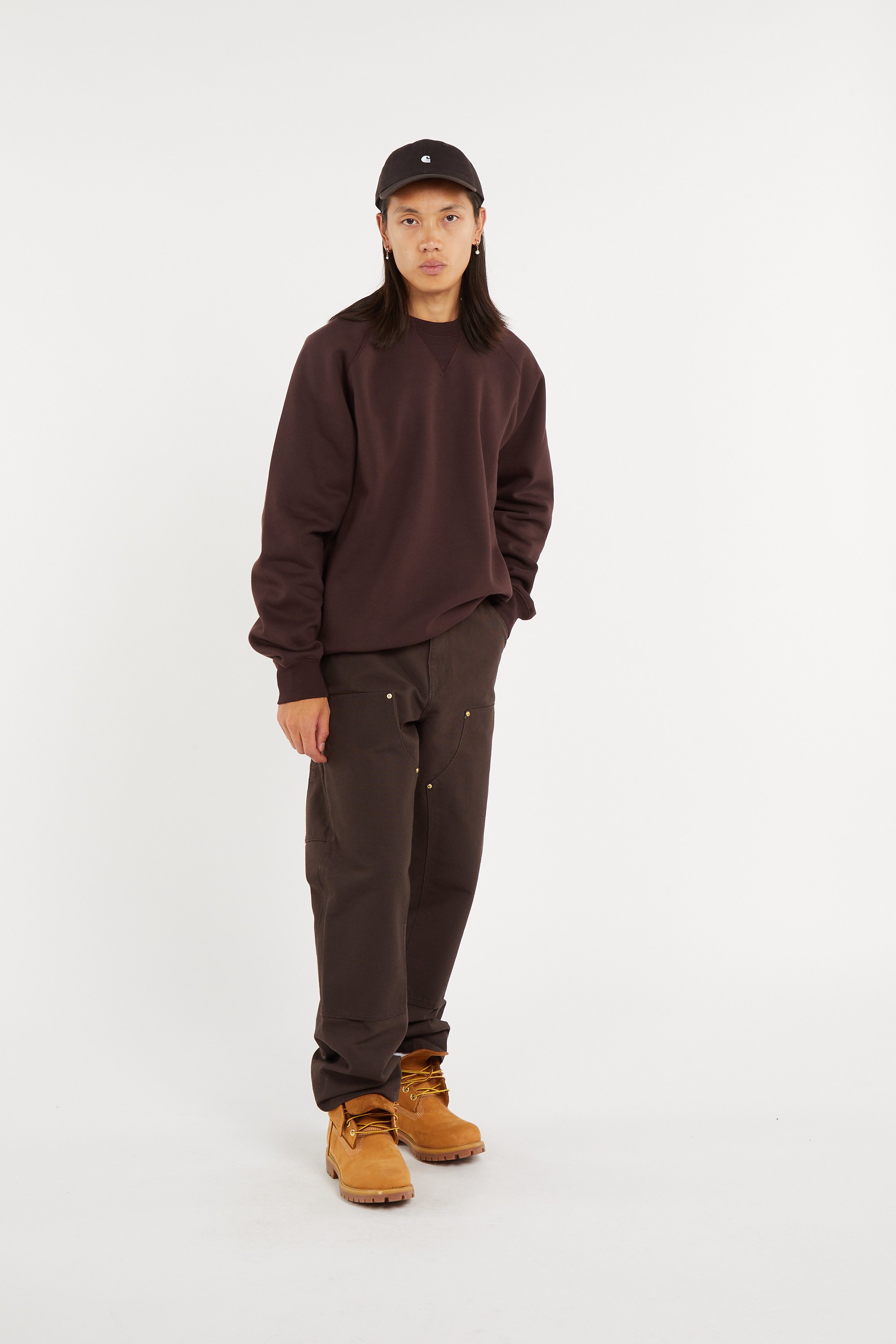 Sweatshirt chase sweat CARHARTT WIP Marron