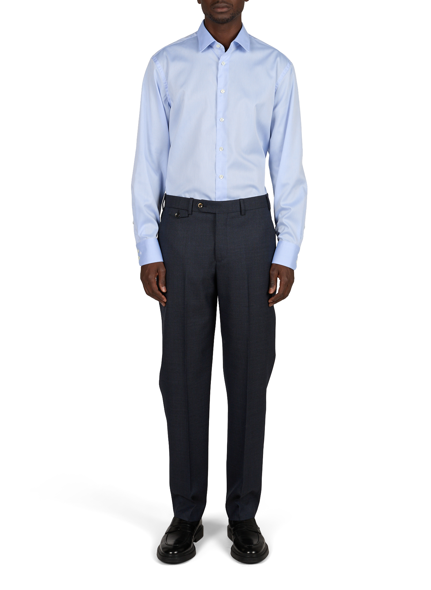 Slim-fit cotton shirt VAN LAACK Blue