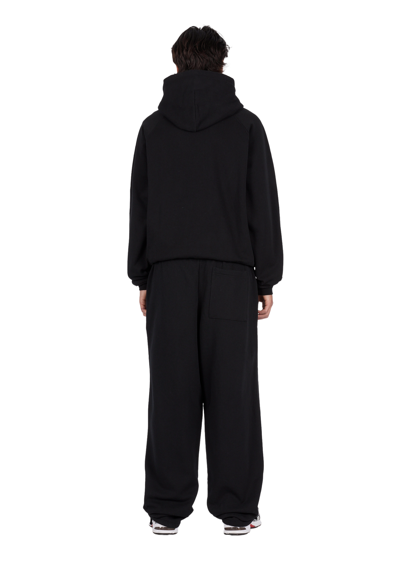 Wide-leg cotton joggers DIME Black