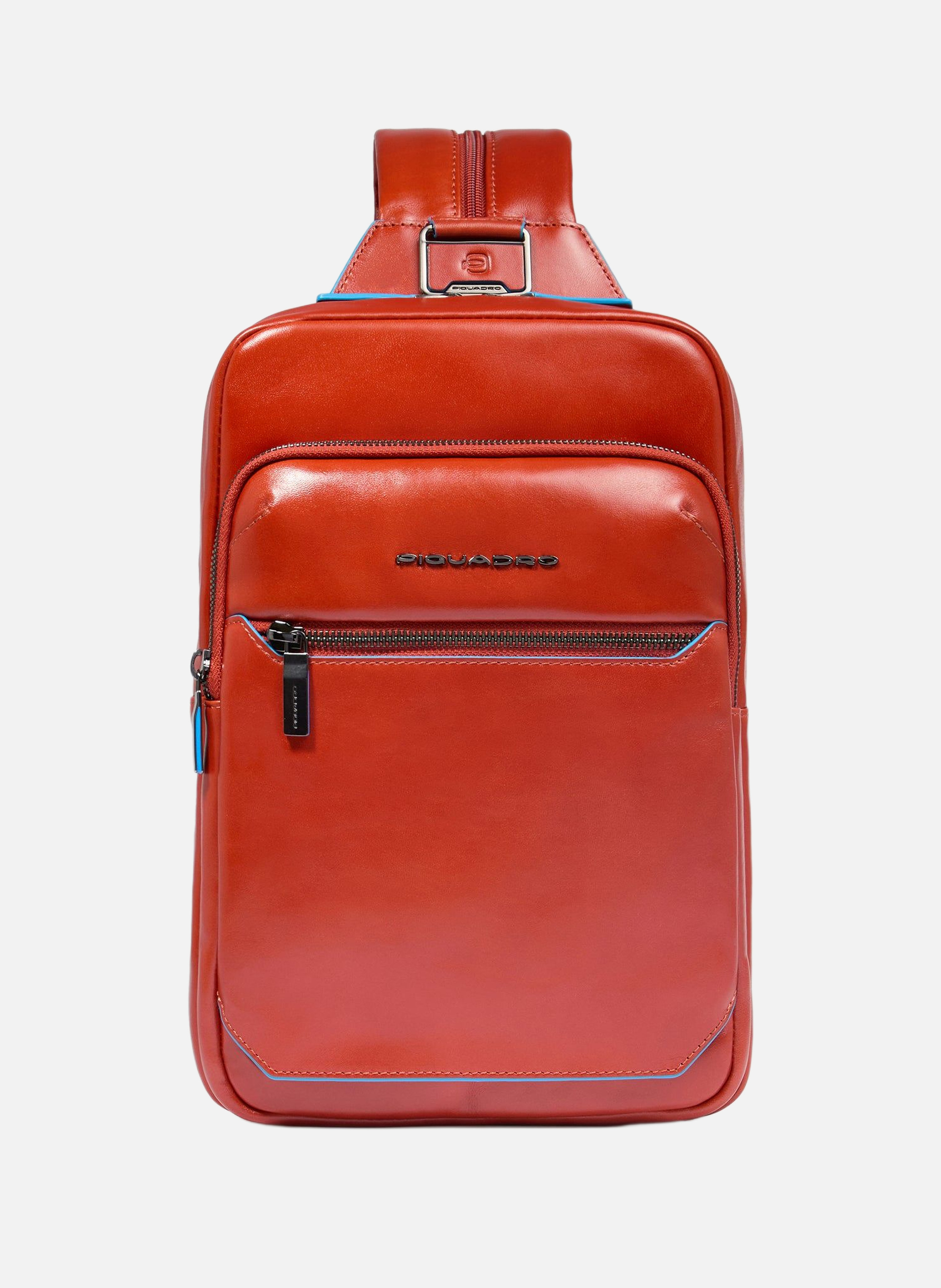 Sac de poitrine homme convertible en sac à dos PIQUADRO Marron