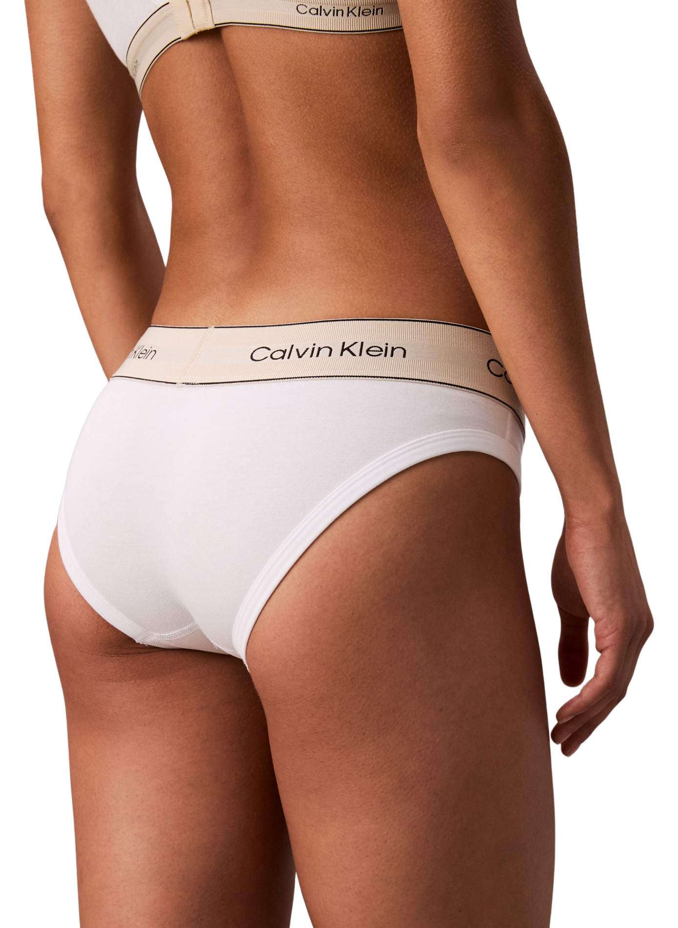 Slip en coton mélangé CALVIN KLEIN Blanc
