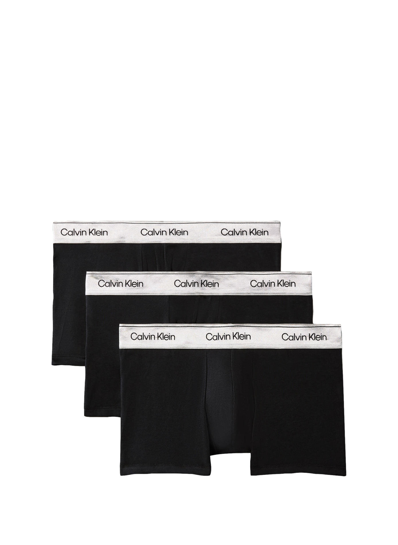 Lot de 3 boxers unis CALVIN KLEIN Noir