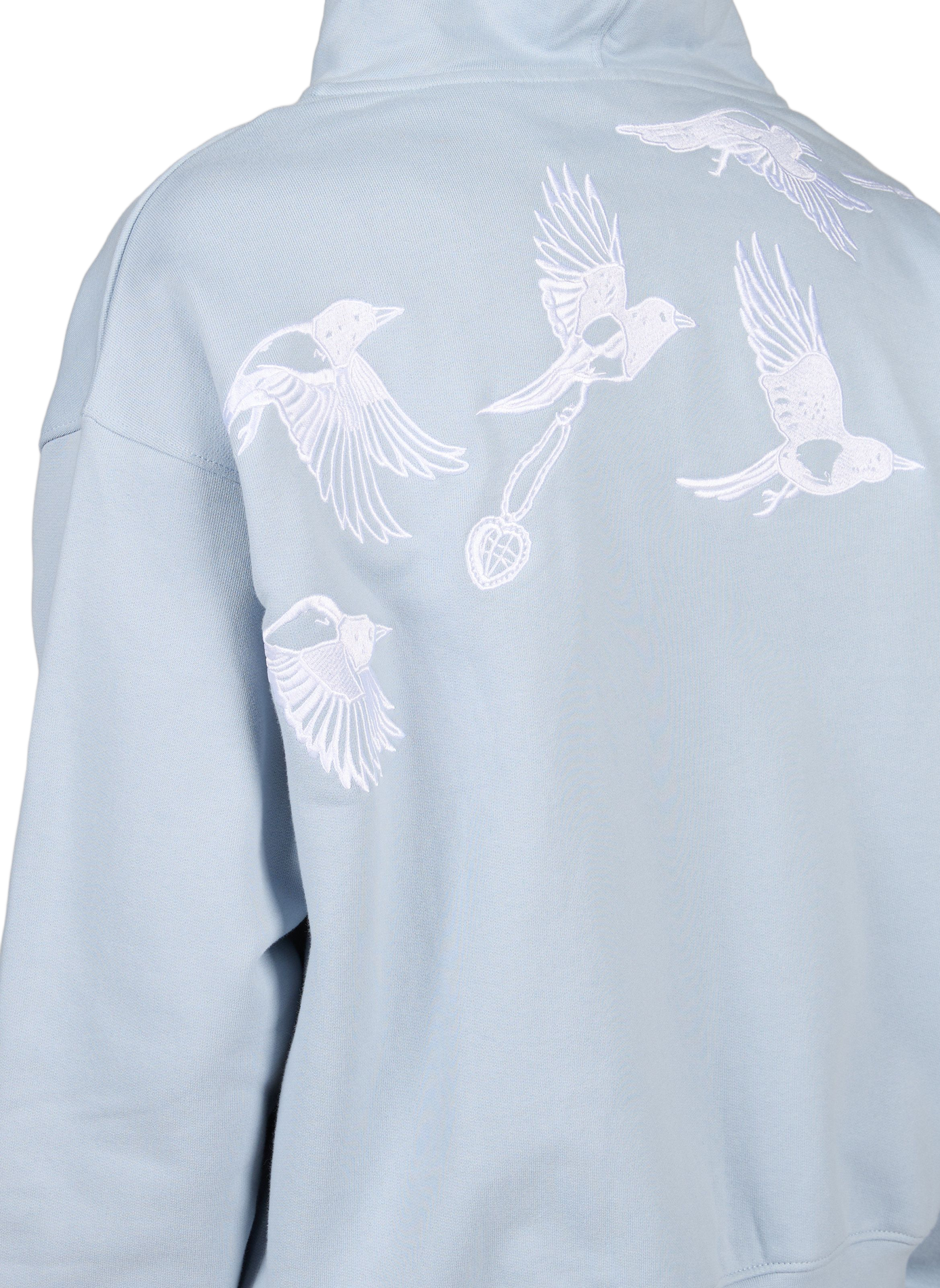 Gefütterter Baumwoll-Hoodie JACKER. Blau