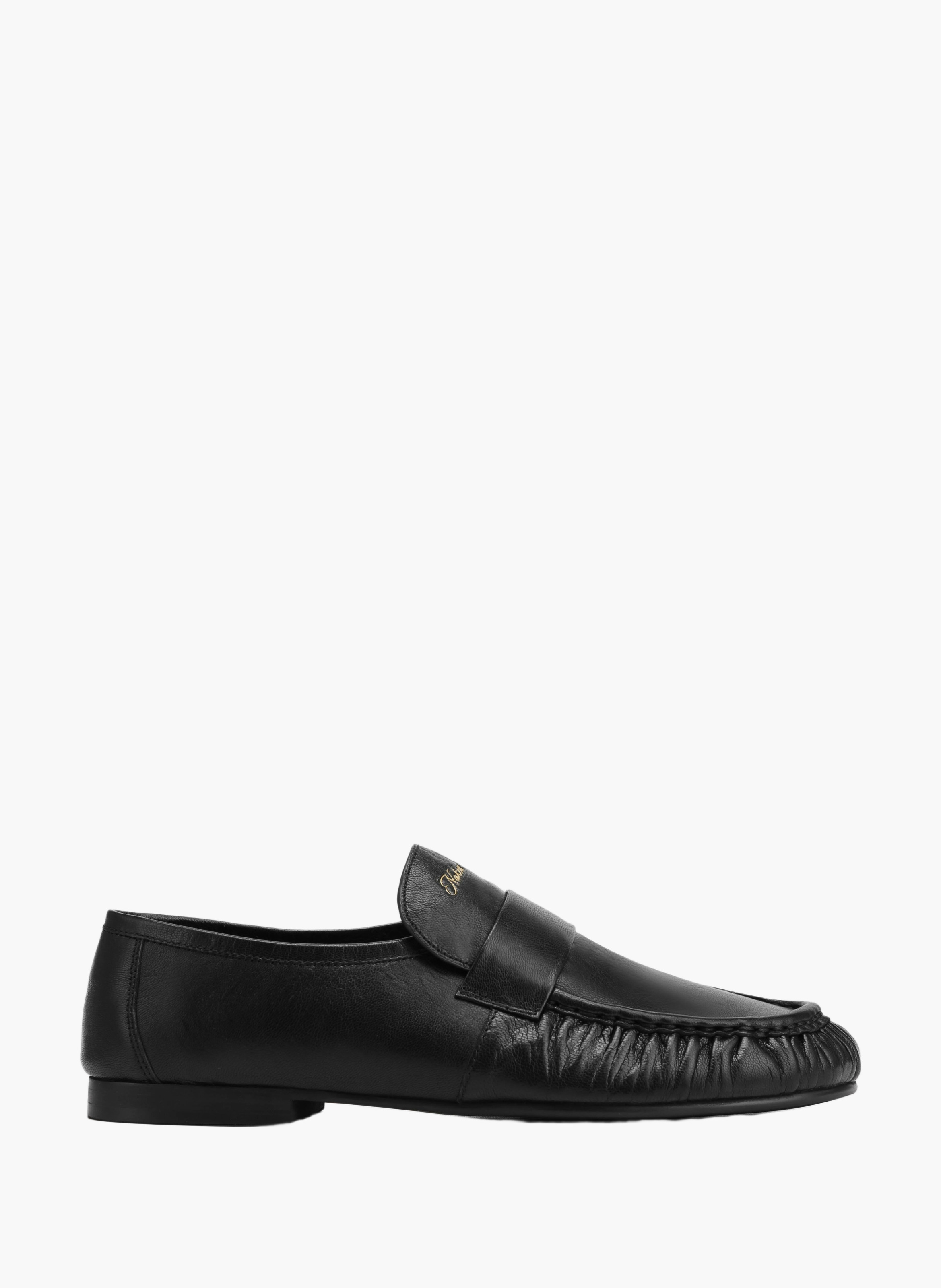 Mocassins the wall street en cuir NAKED WOLFE Noir