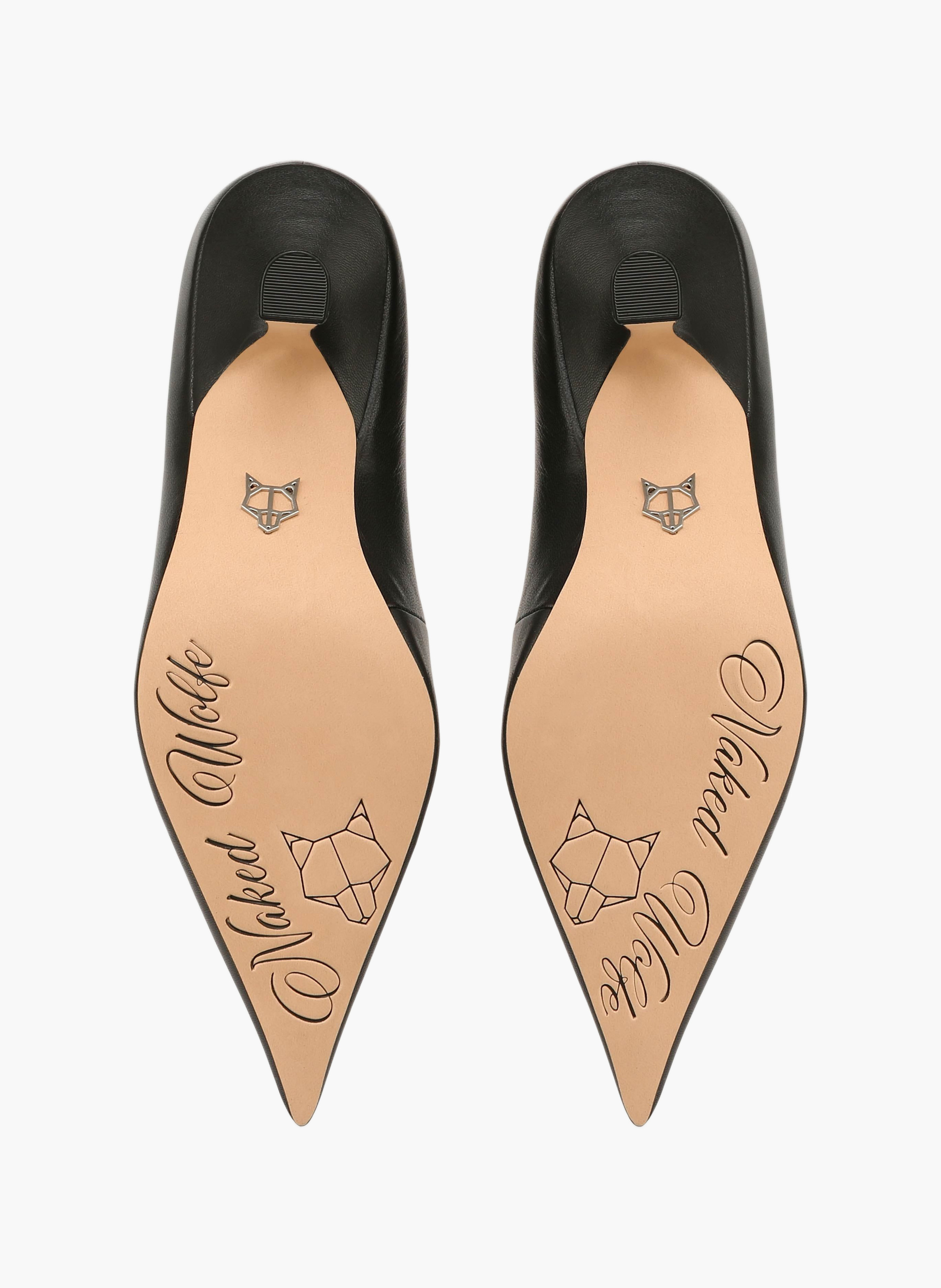 Chaussures à talons hero en cuir NAKED WOLFE Noir