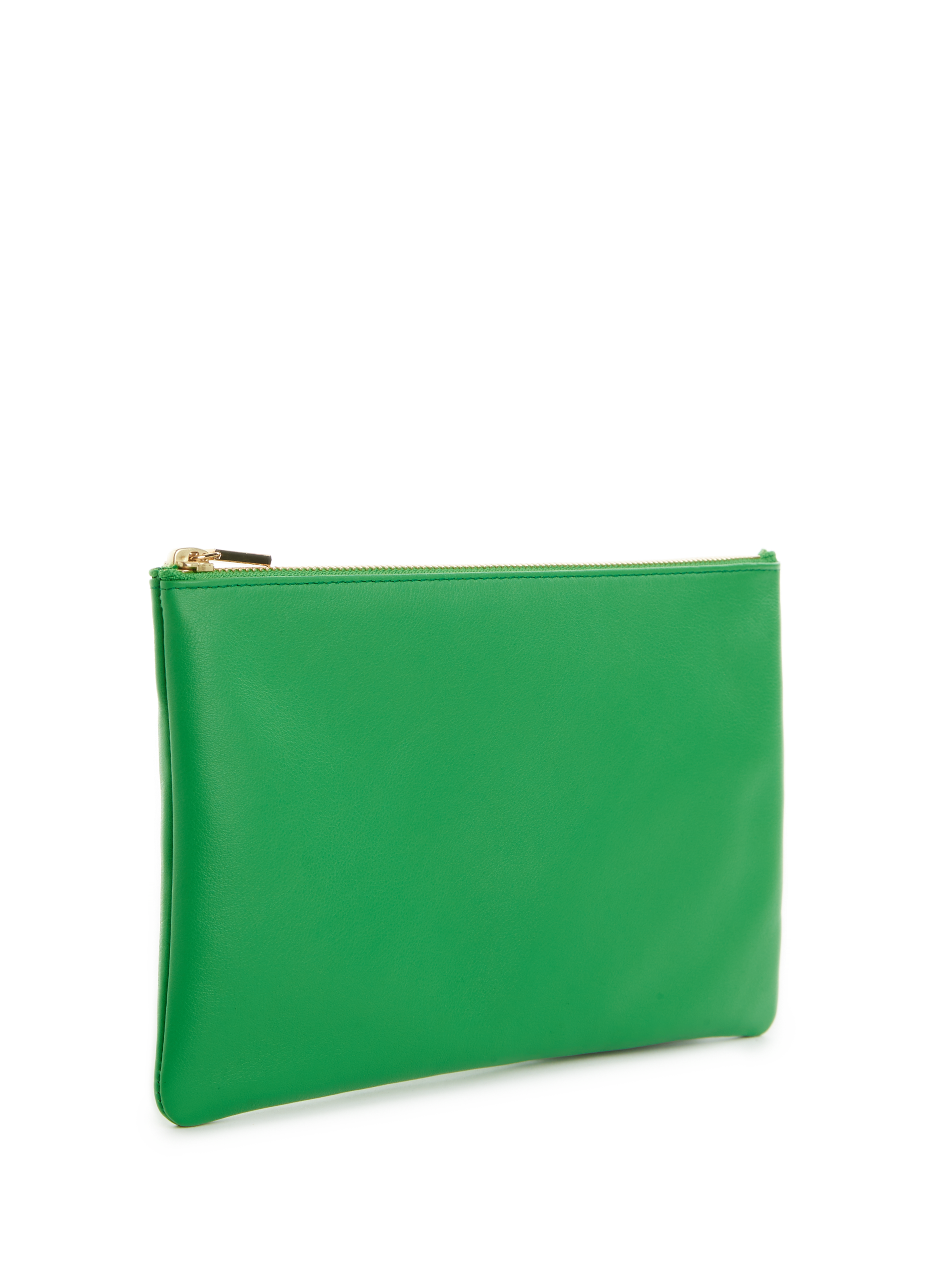 Leather clutch AU PRINTEMPS PARIS Green