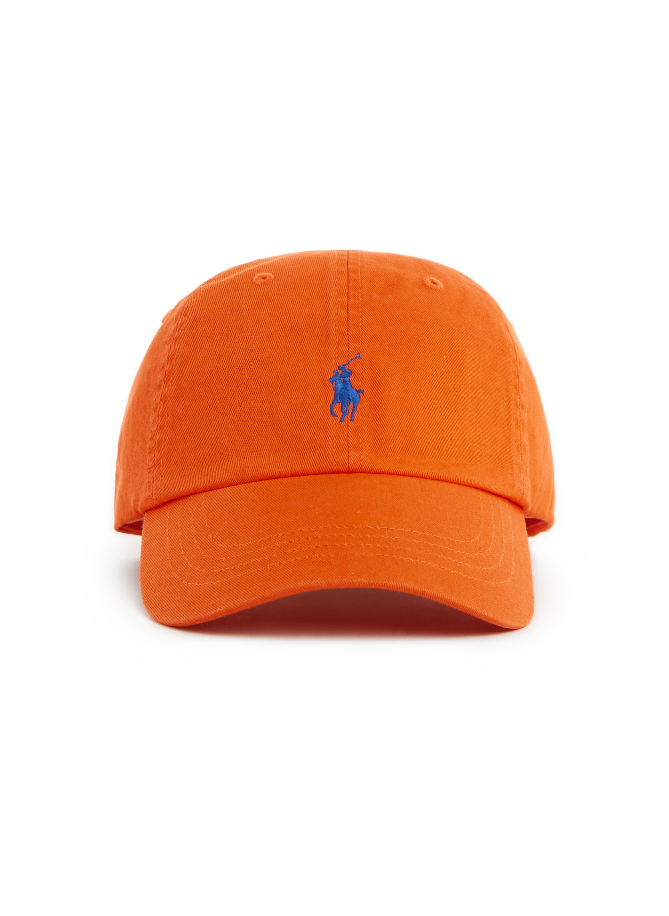 POLO RALPH LAUREN Cotton logo baseball cap Orange