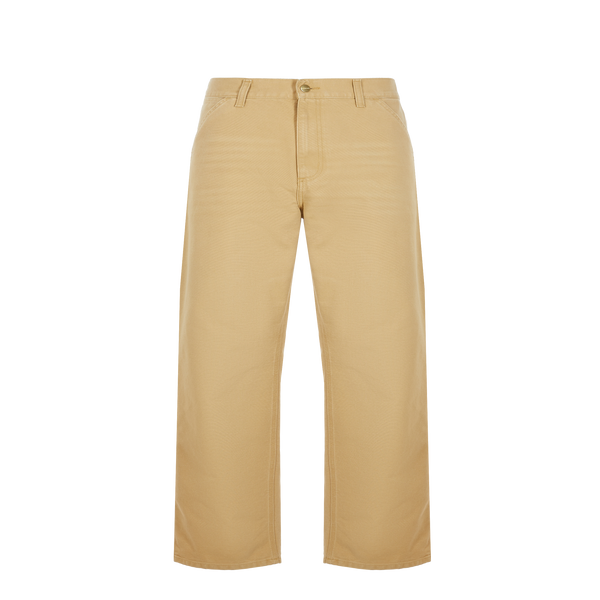 Carhartt Straight Cotton Trousers In Brown
