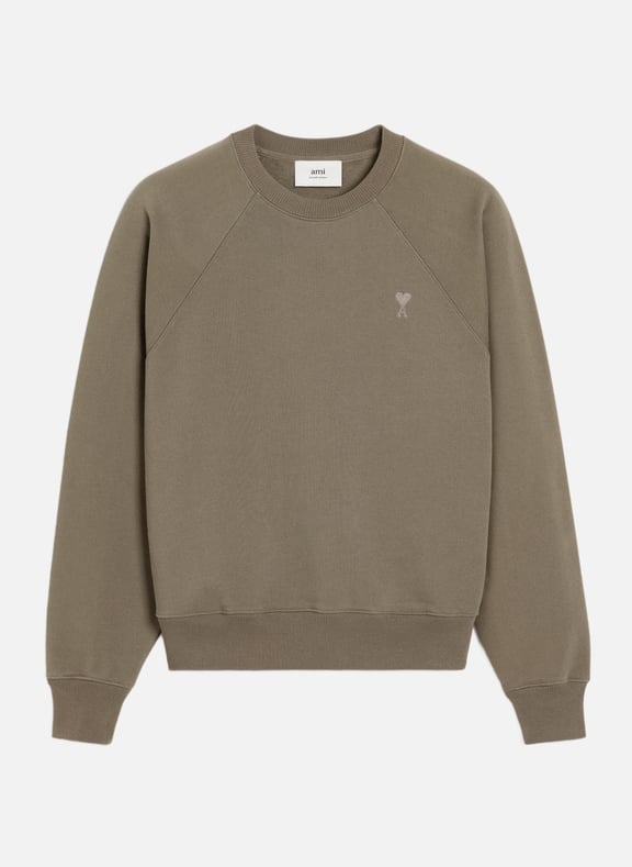 Sweatshirt ami de coeur ton sur ton unisexe Gris by AMI PARIS AMI PARIS Sweatshirt ami de coeur ton sur ton unisexe Gris