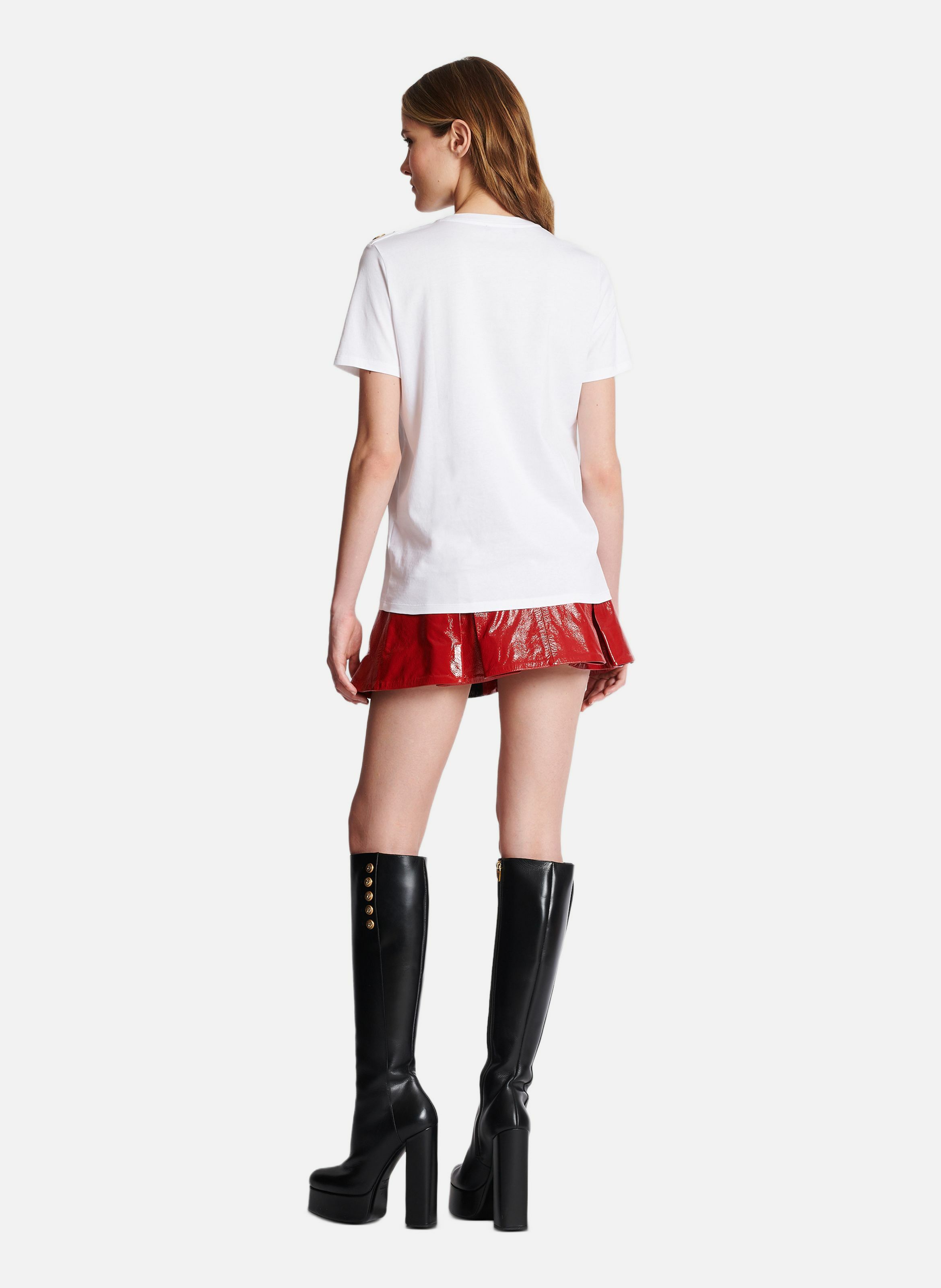 T-shirt imprimé balmain paris BALMAIN Blanc