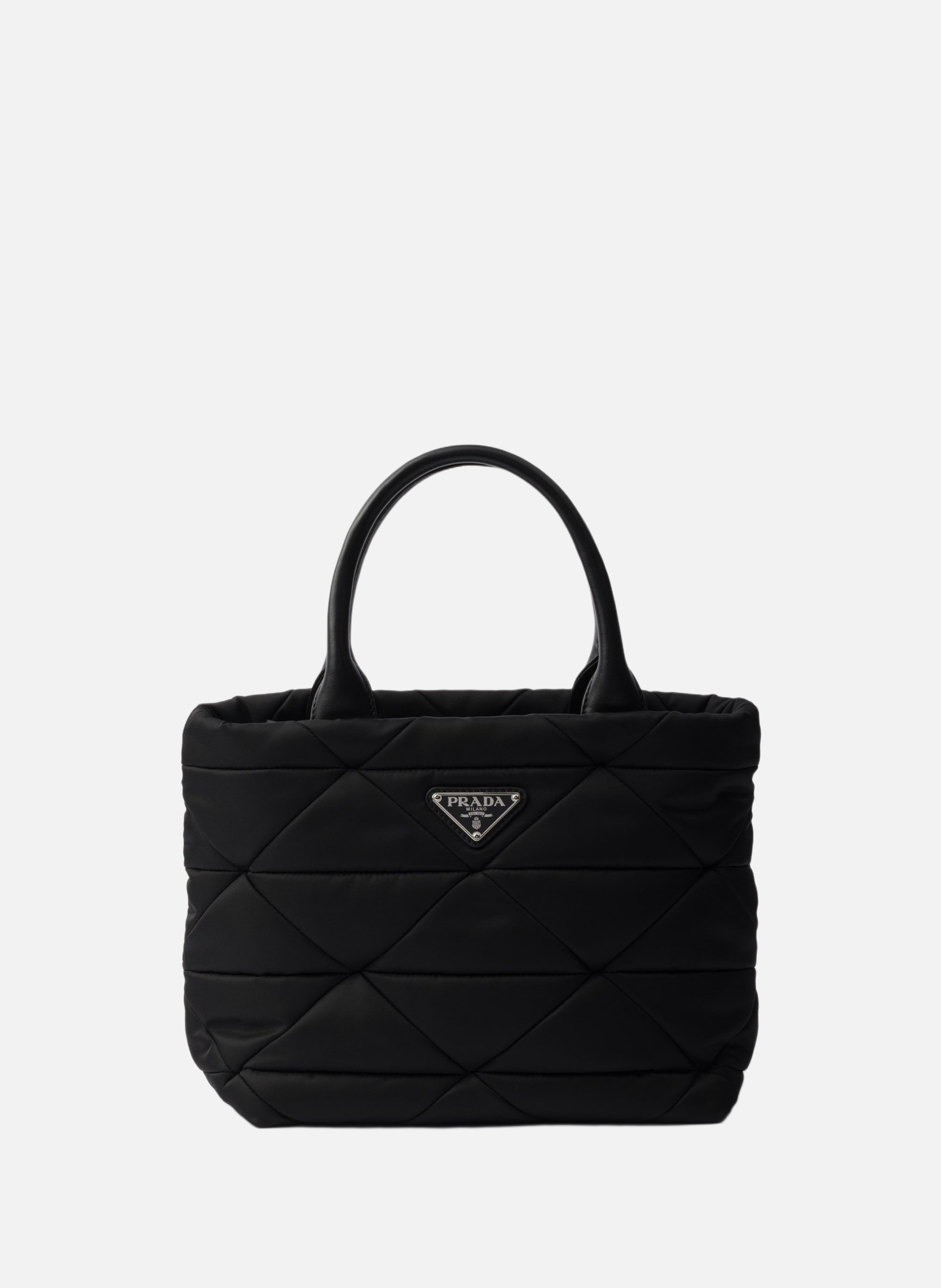 Petit cabas en re-nylon matelassé PRADA Noir