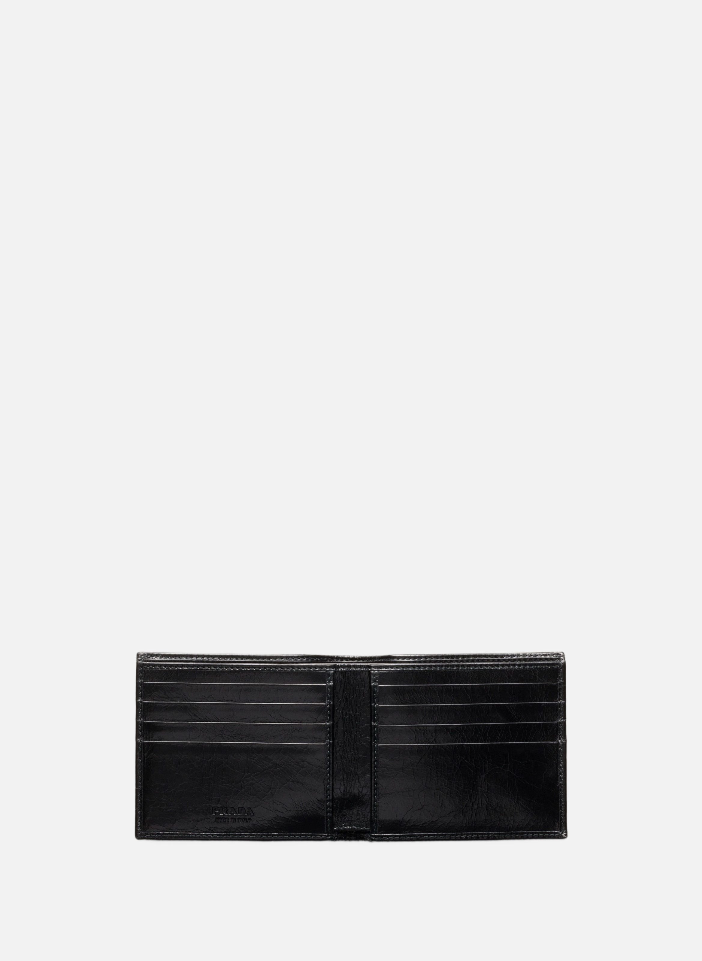 Portefeuille en cuir PRADA Noir