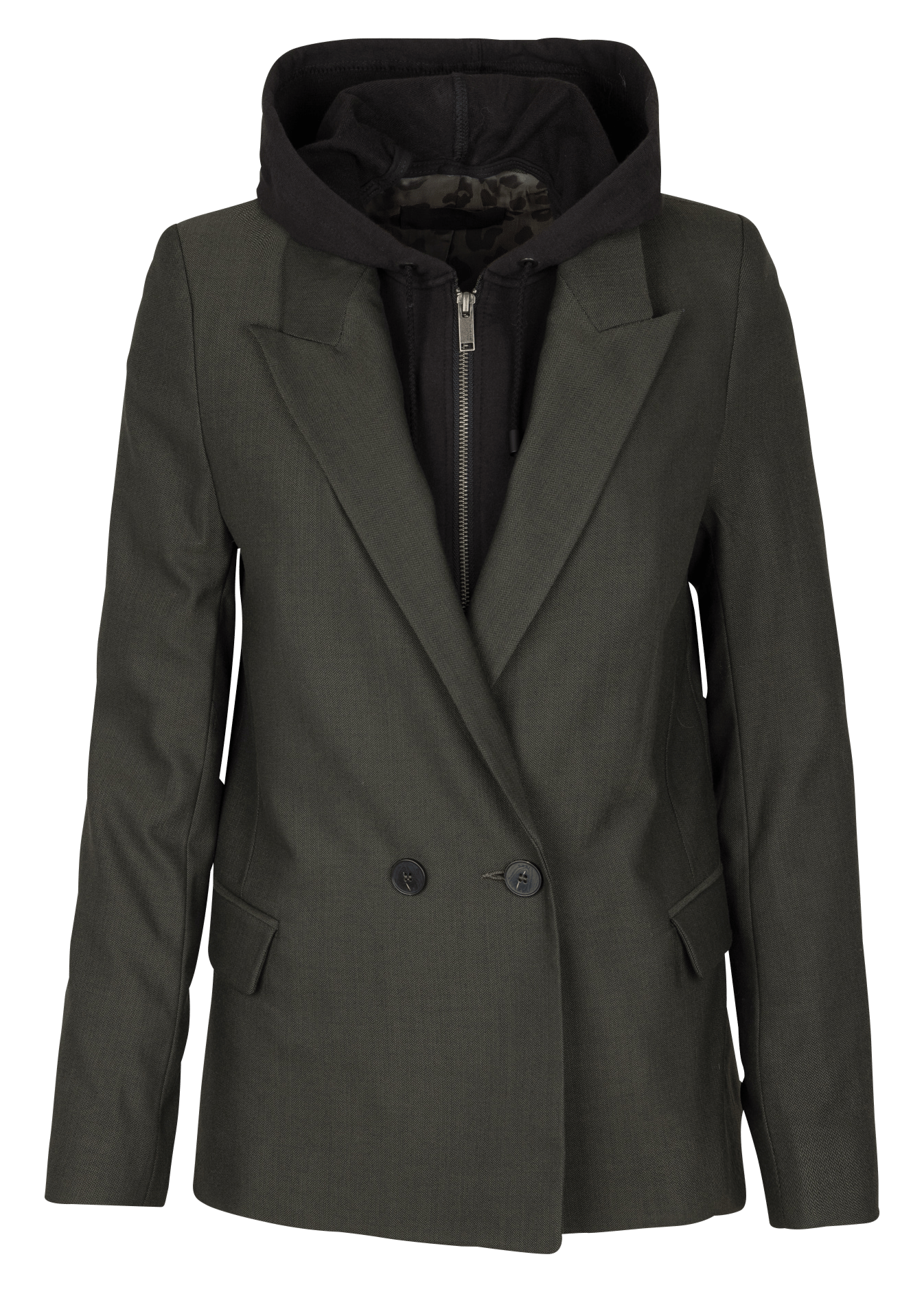 Veste col tailleur IKKS Kaki