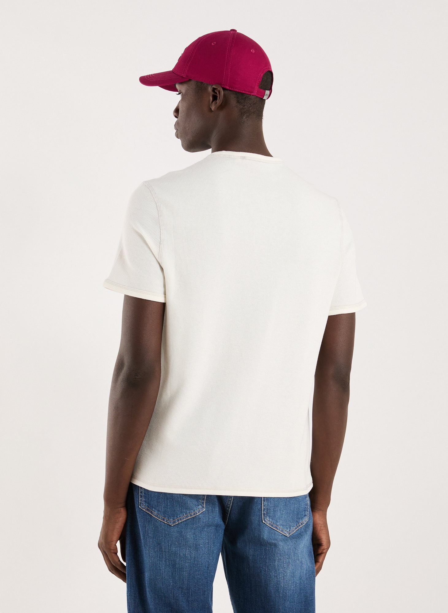 Cotton round-neck T-shirt GUESS White