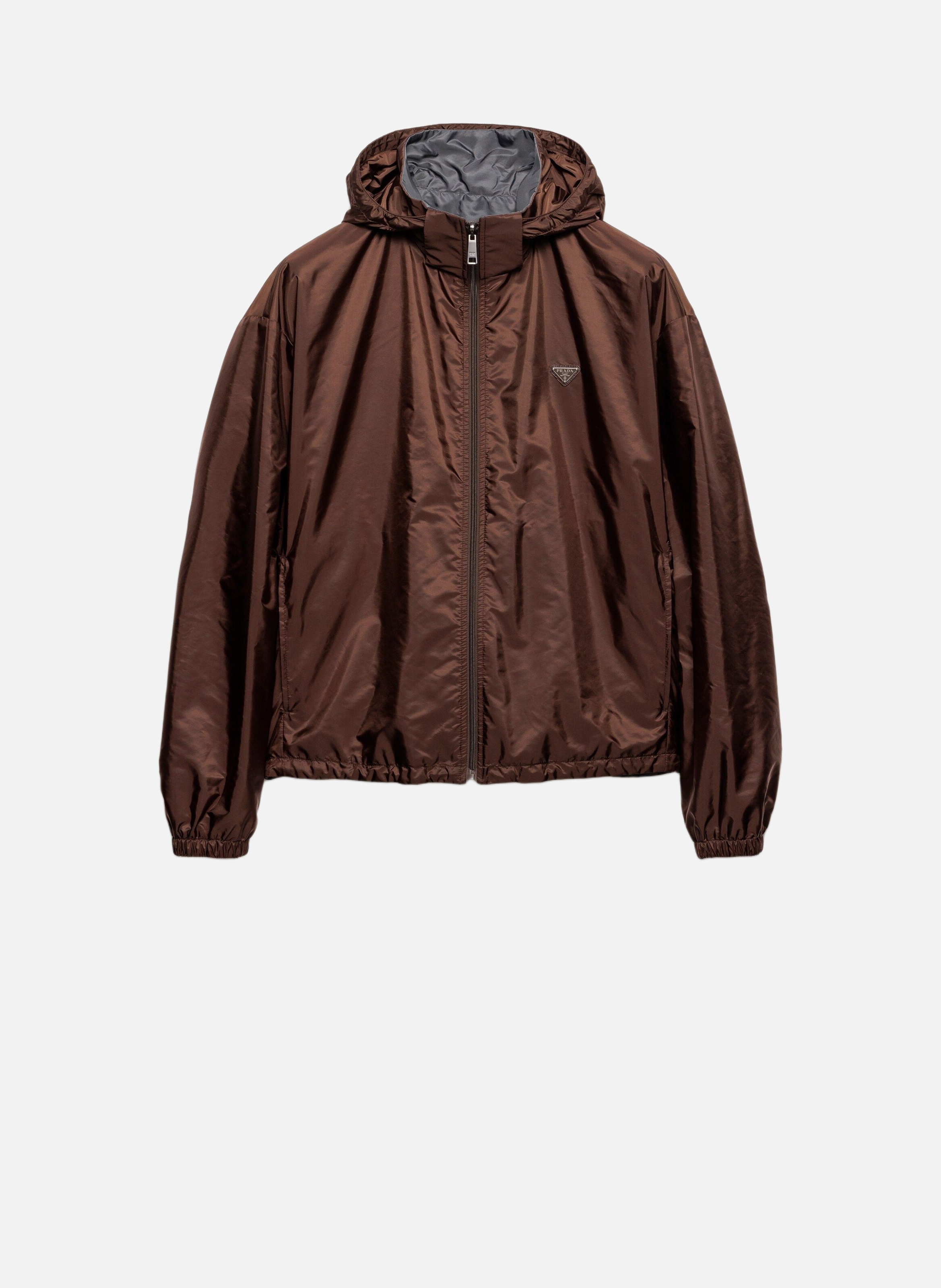 Veste réversible en re-nylon PRADA Marron