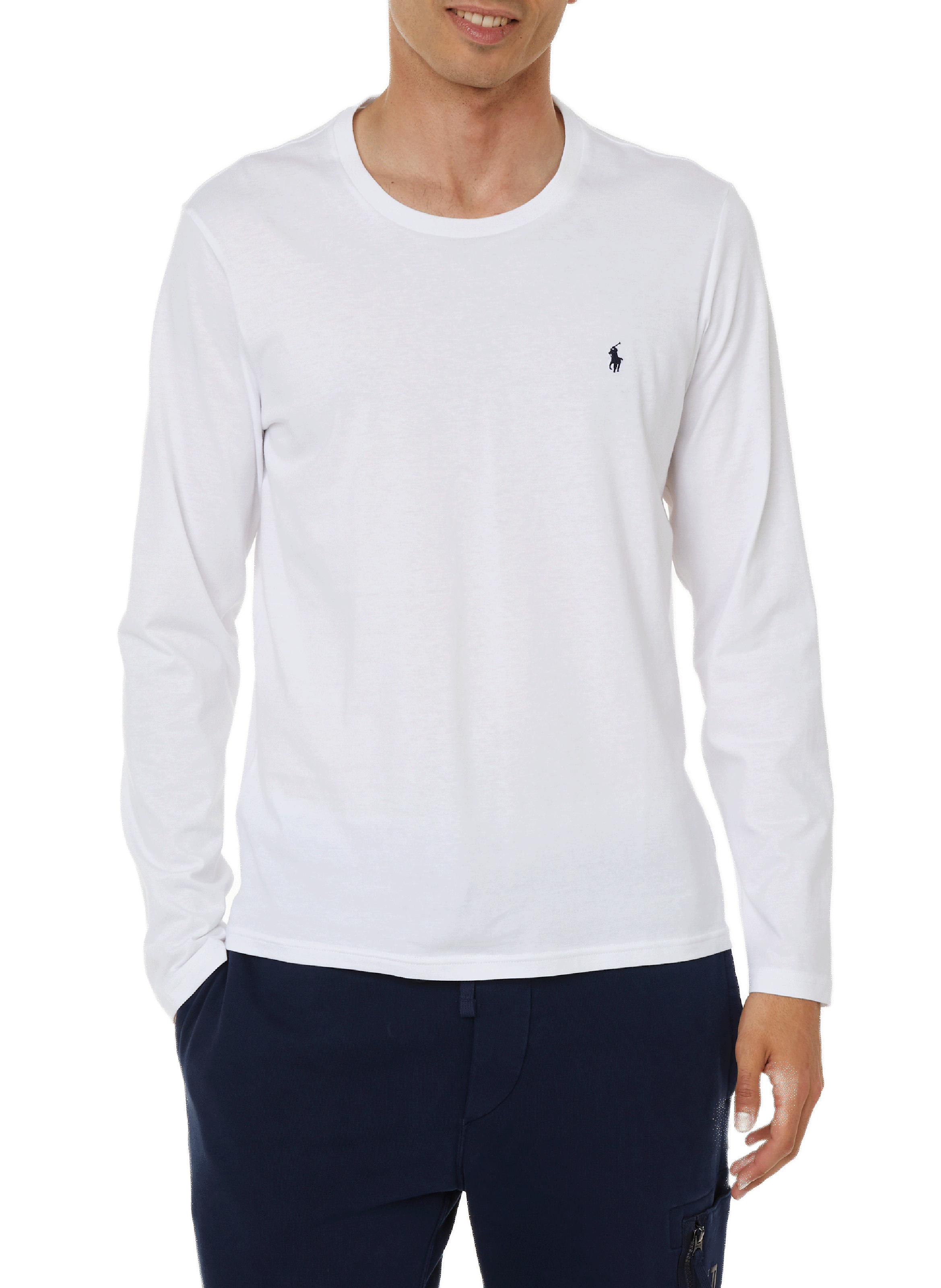 POLO RALPH LAUREN Long-sleeved cotton T-shirt White