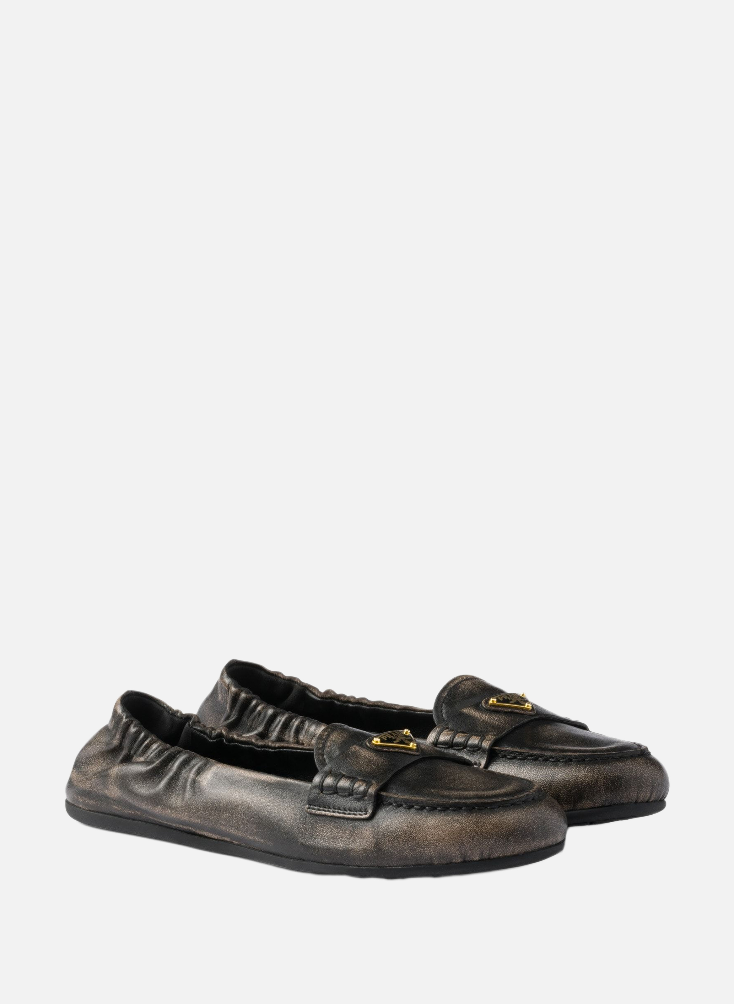 Mocassins en cuir nappa Noir