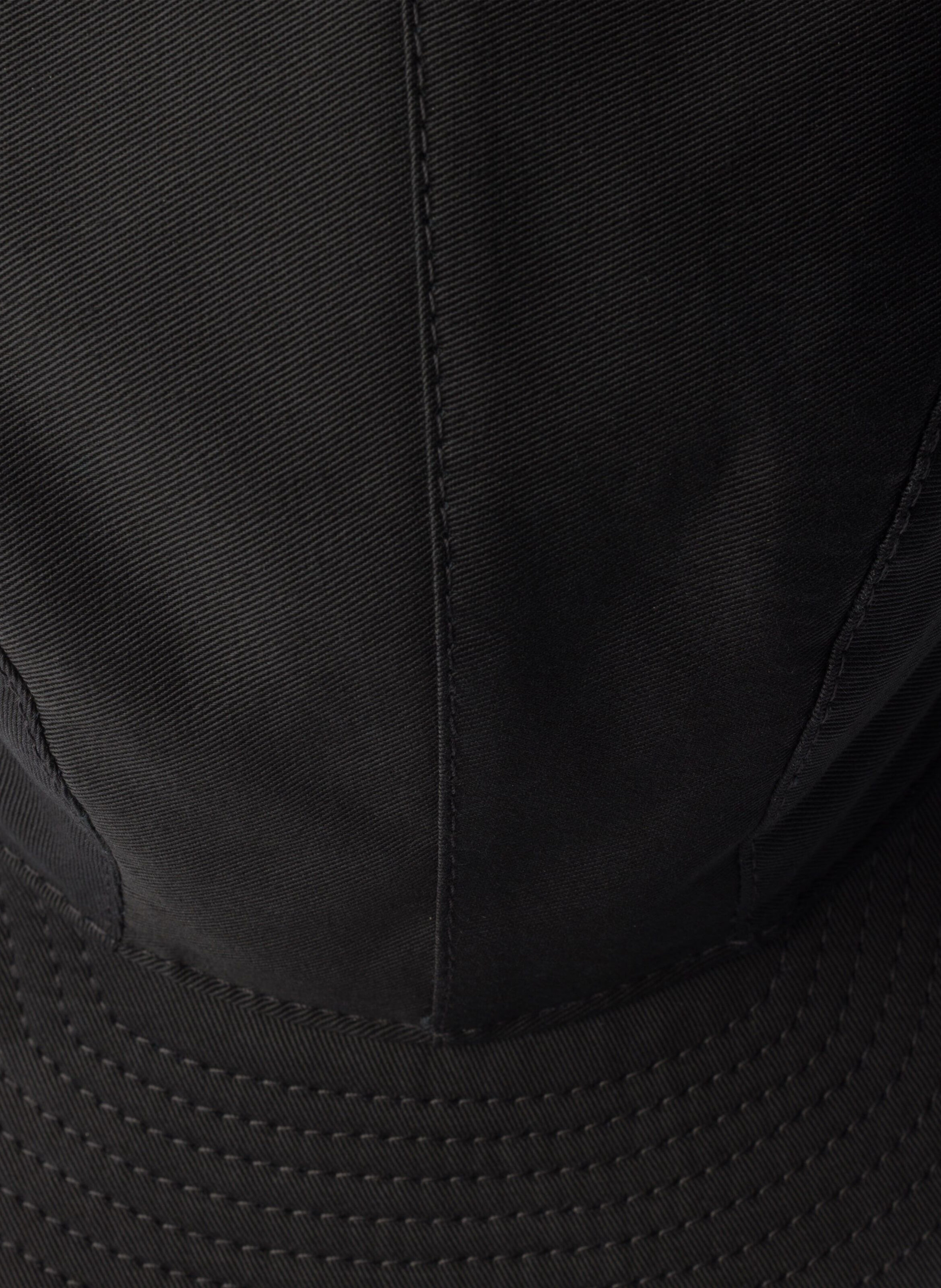 Casquette de baseball en coton PRADA Noir