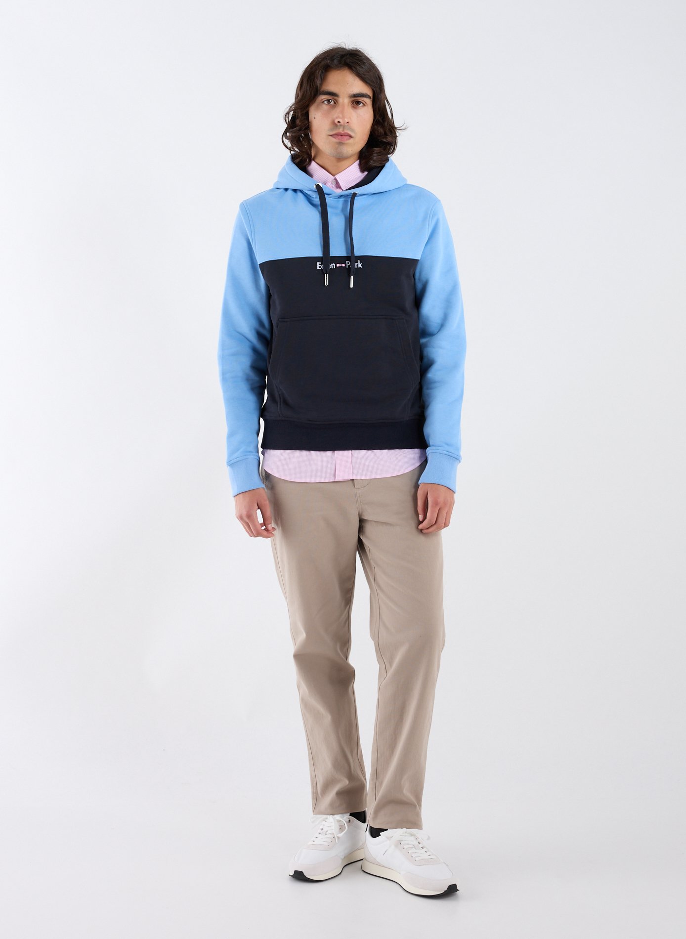 Cotton Hooded Sweatshirt EDEN PARK Blue
