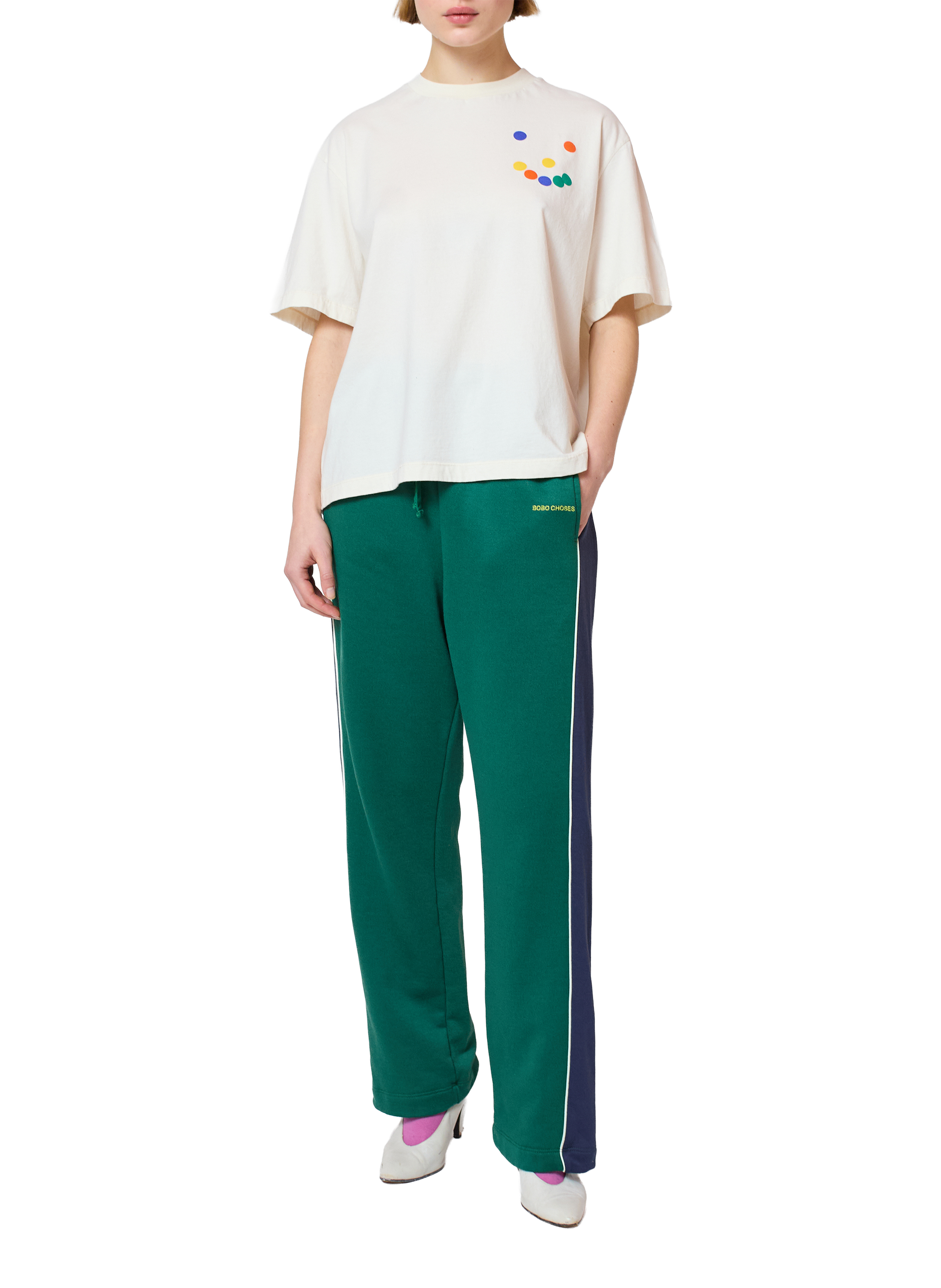 T-shirt à motif en coton BOBO CHOSES Orange