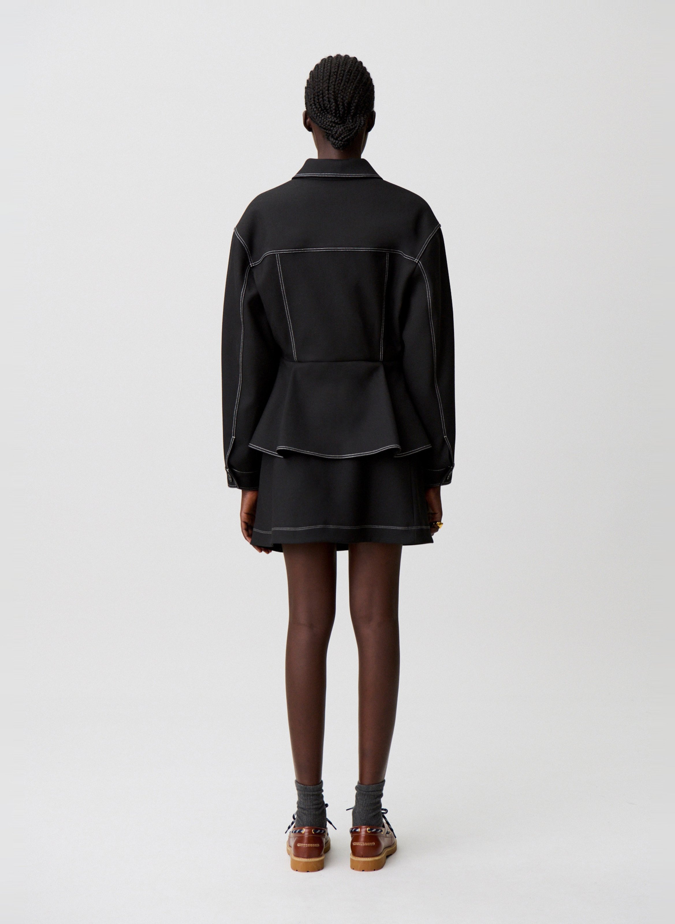 Veste droite col classique CLAUDIE PIERLOT Noir