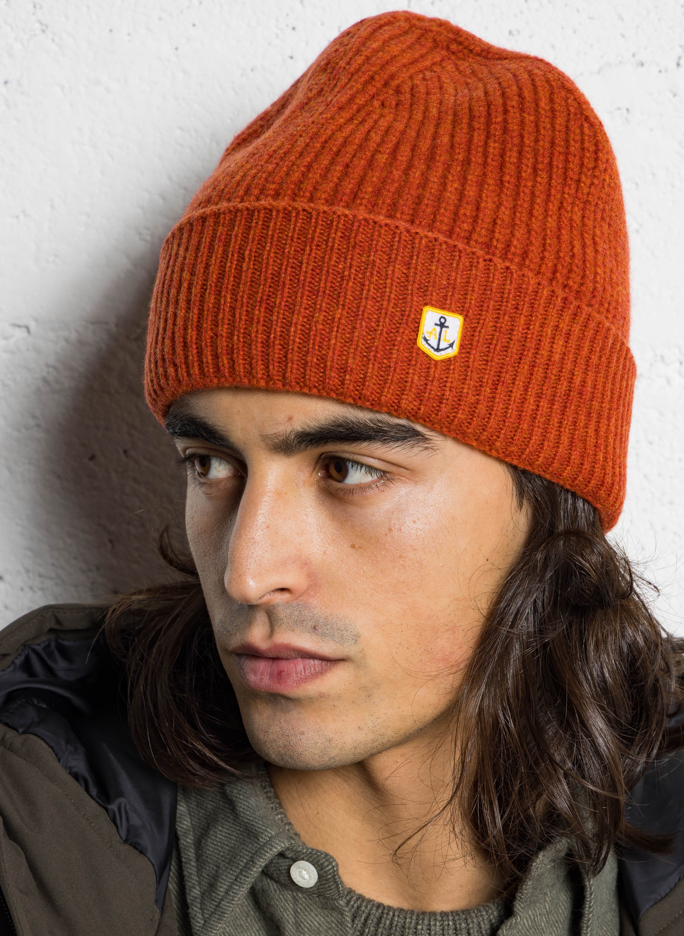 Bonnet côtelé en laine heritage ARMOR-LUX Rouge