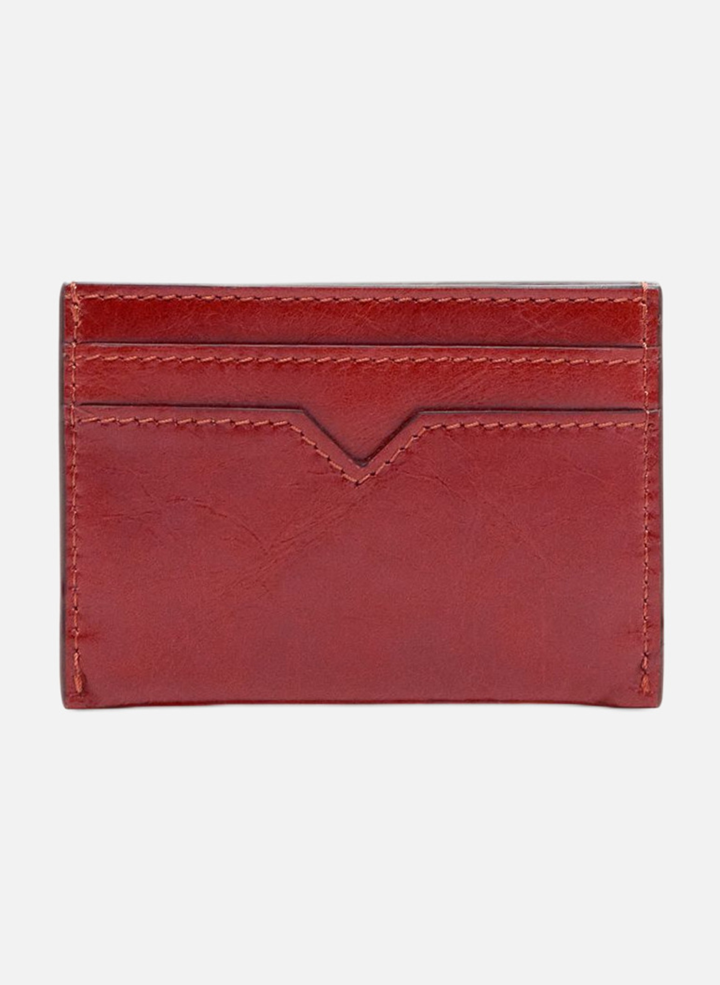 Porte-cartes en cuir VANESSA BRUNO Rouge