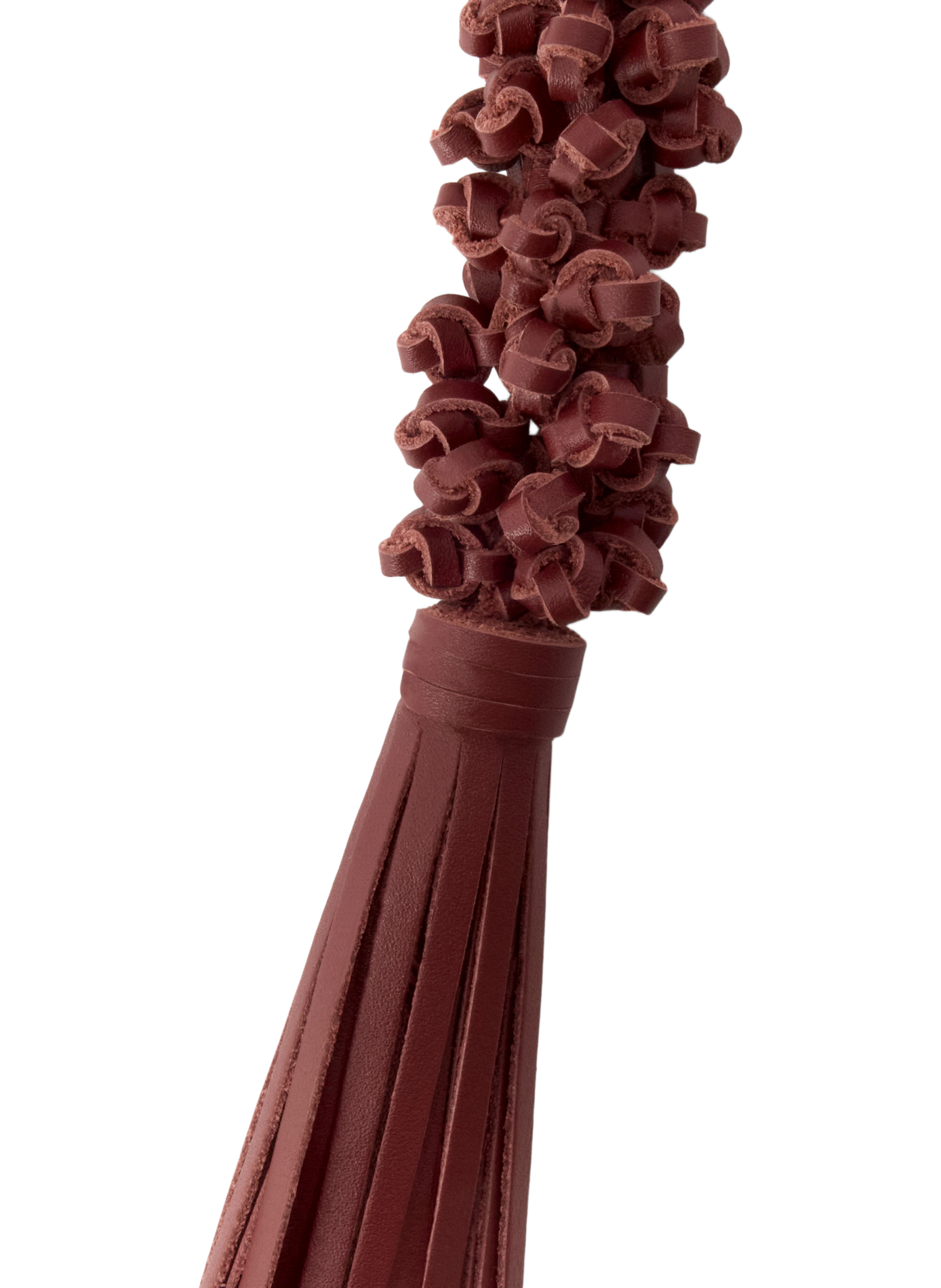 Charm nœud tressé en cuir de veau LOEWE Rouge