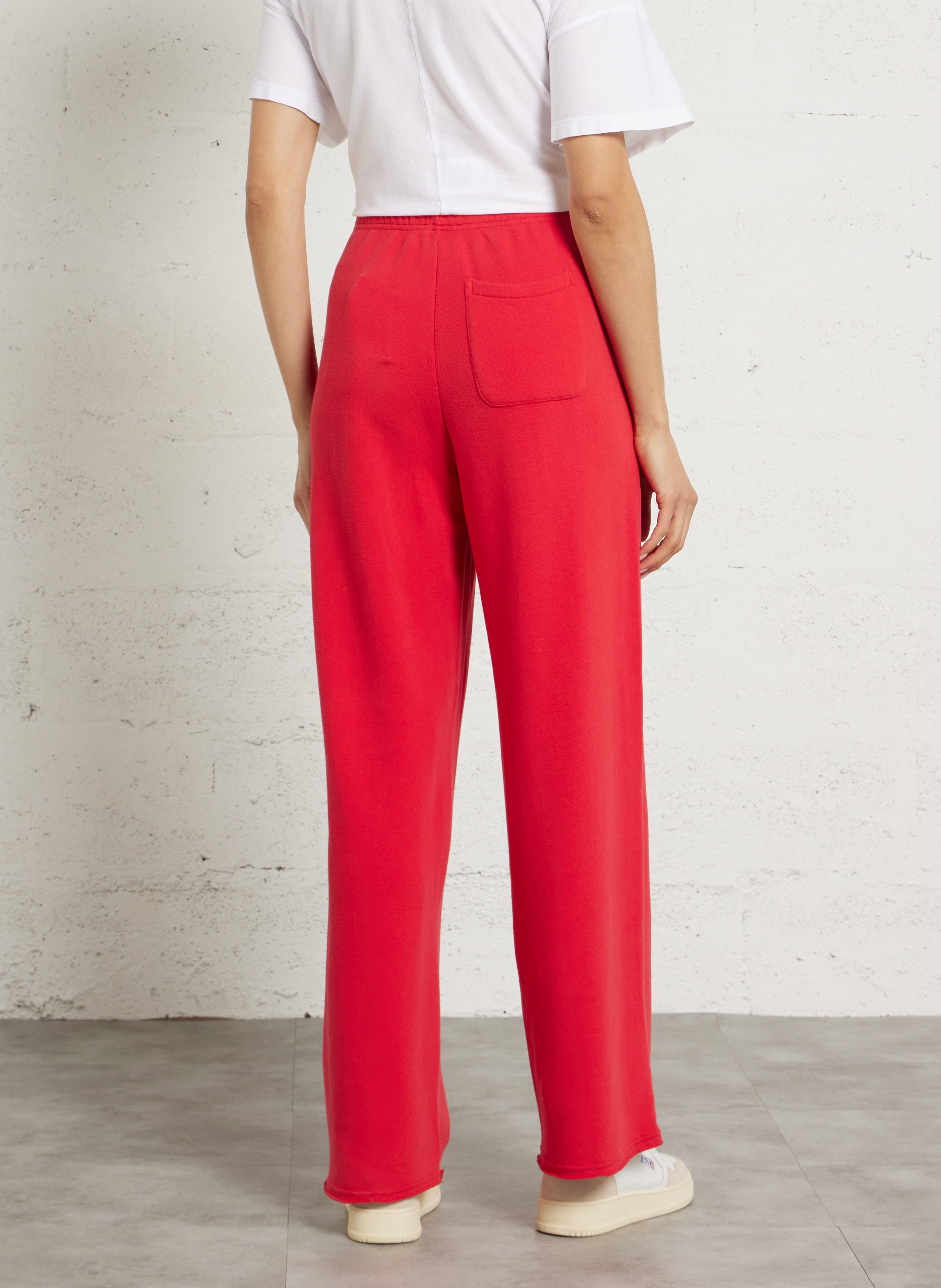 Jogging ample en coton mélangé atubay AMERICAN VINTAGE Rouge