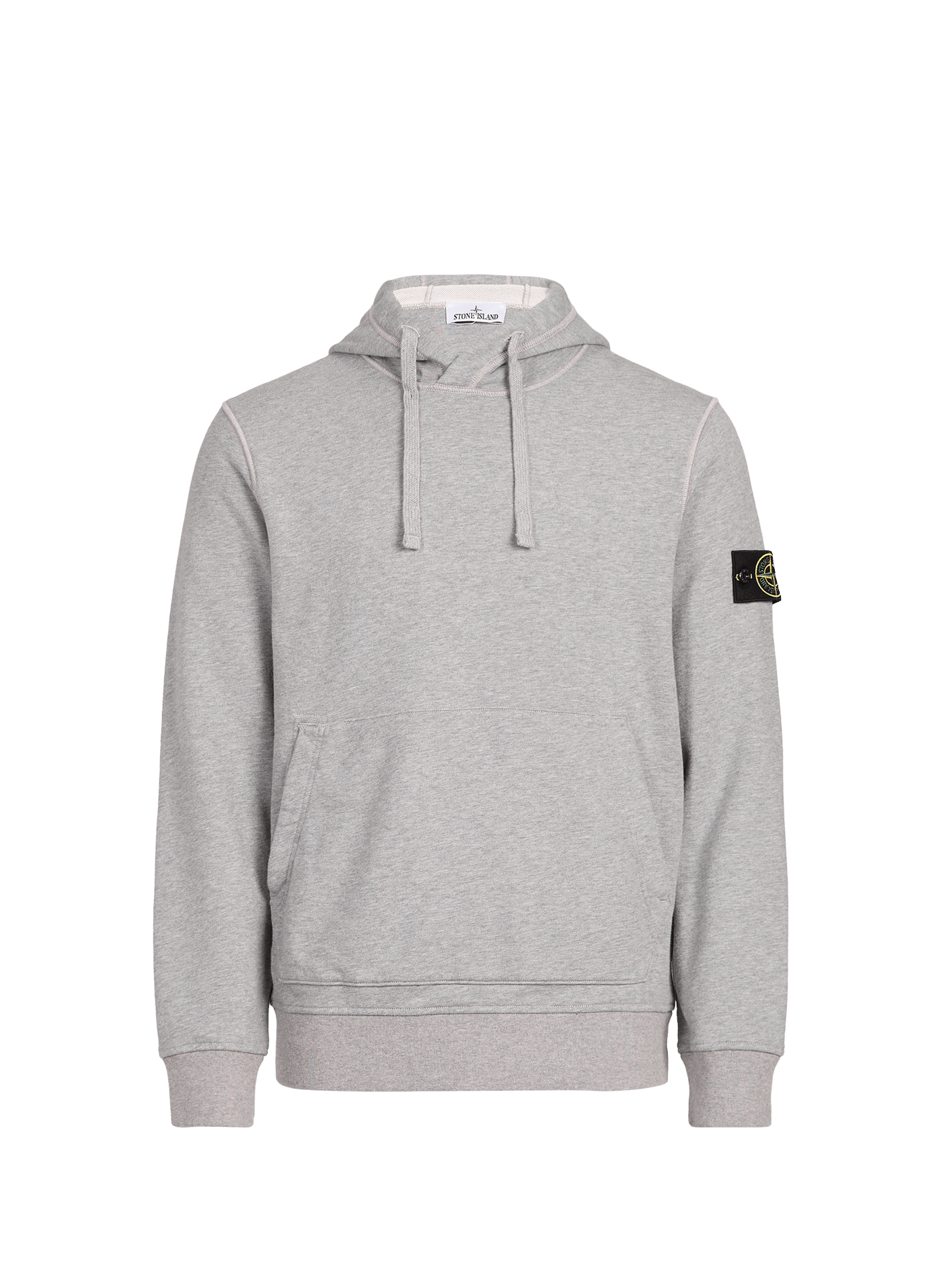 Rechte hoodie van katoen STONE ISLAND Grijs
