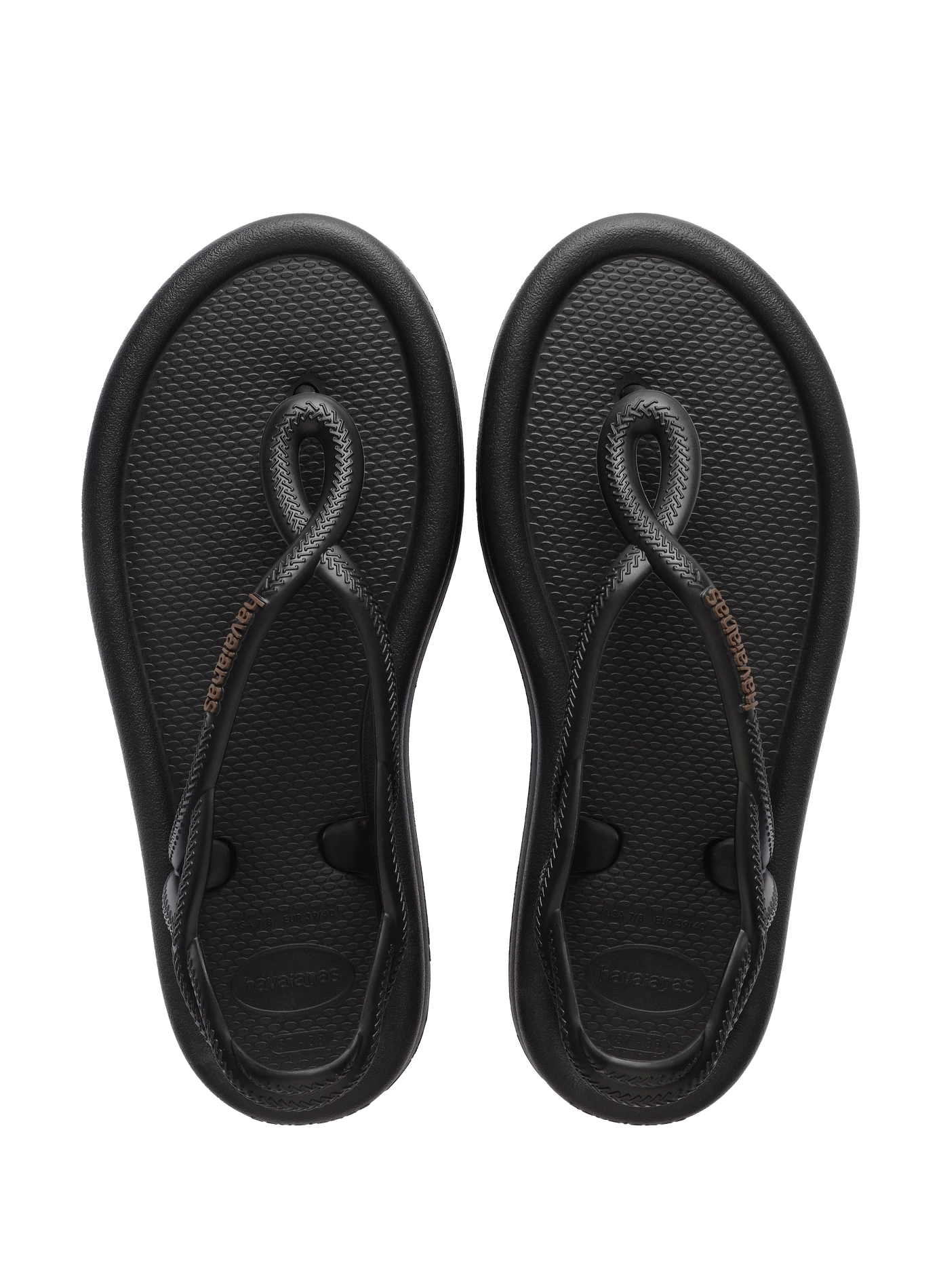 Flat braided sandals HAVAIANAS Black
