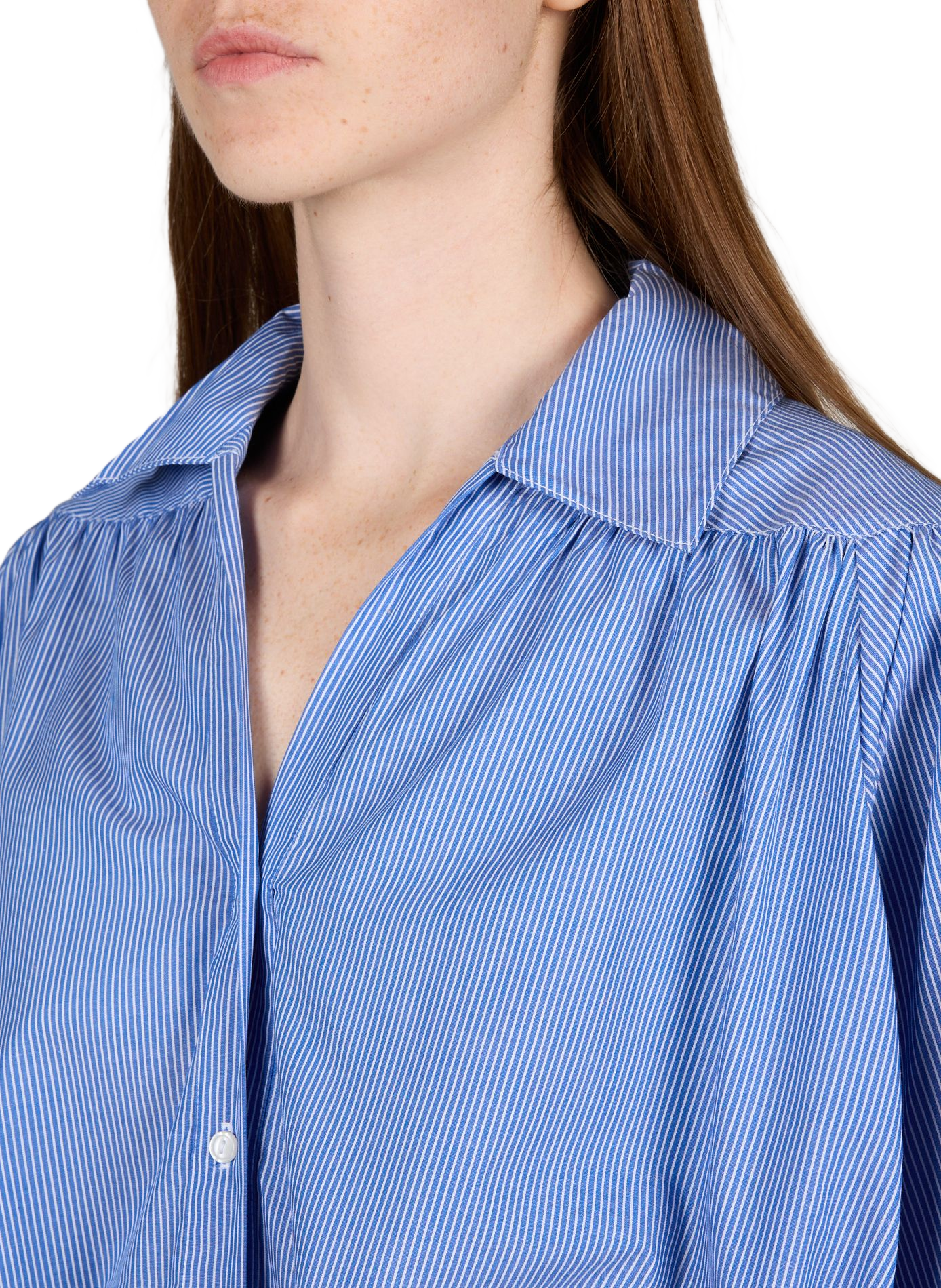 Oversize cotton shirt BERENICE Blue