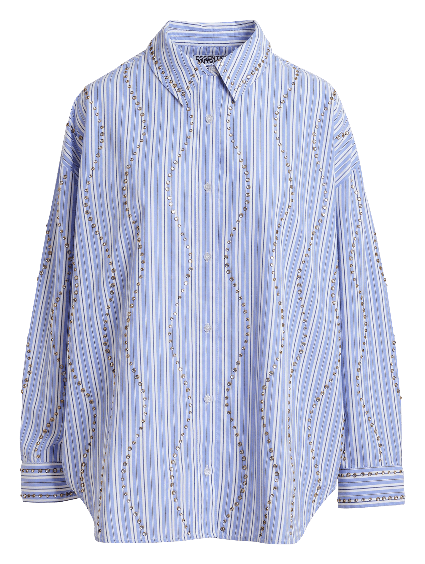 Chemise à rayures col classique jehlani ESSENTIEL ANTWERP Bleu