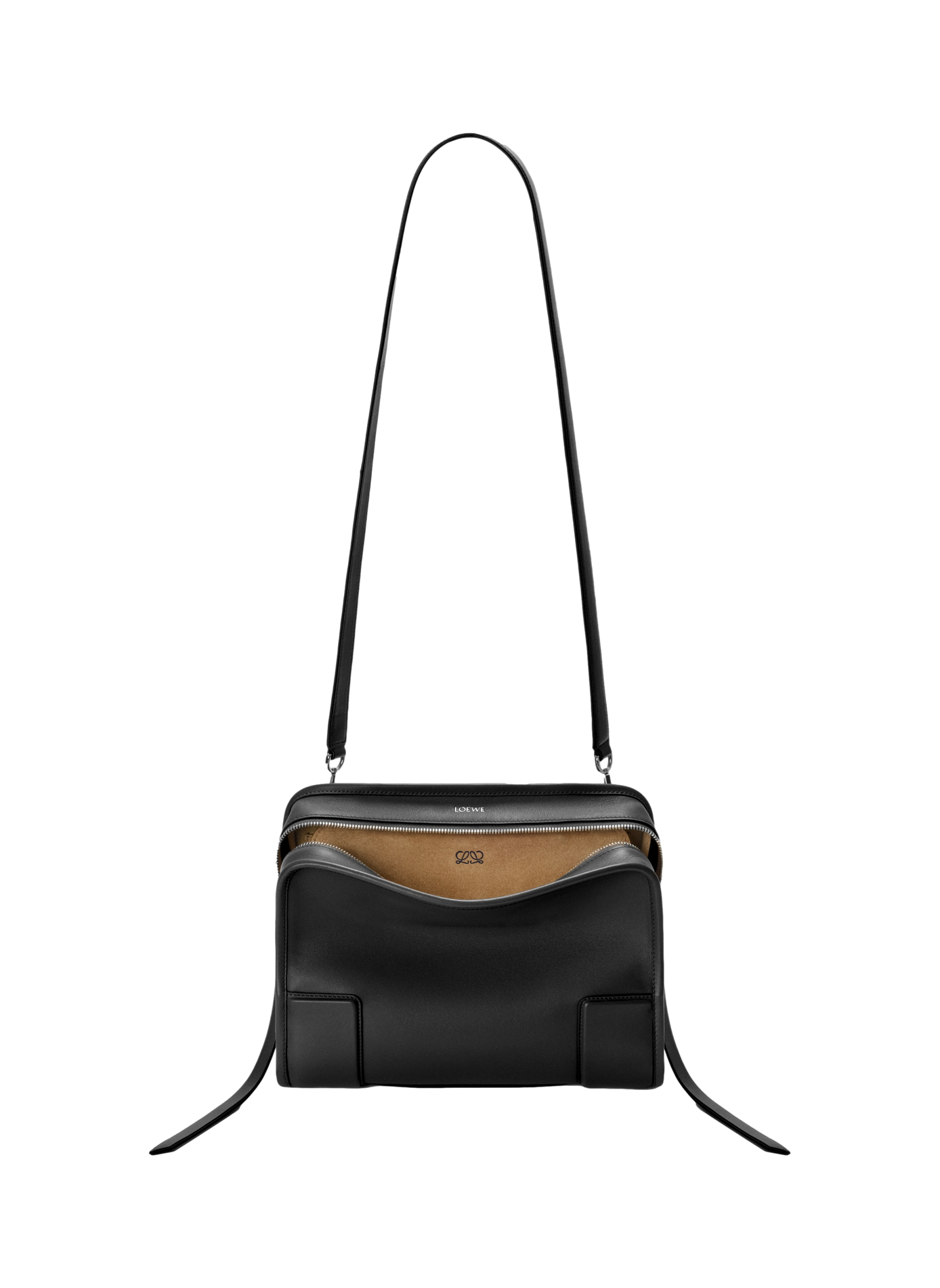 Amazona 180 medium handbag in soft calf leather LOEWE Black