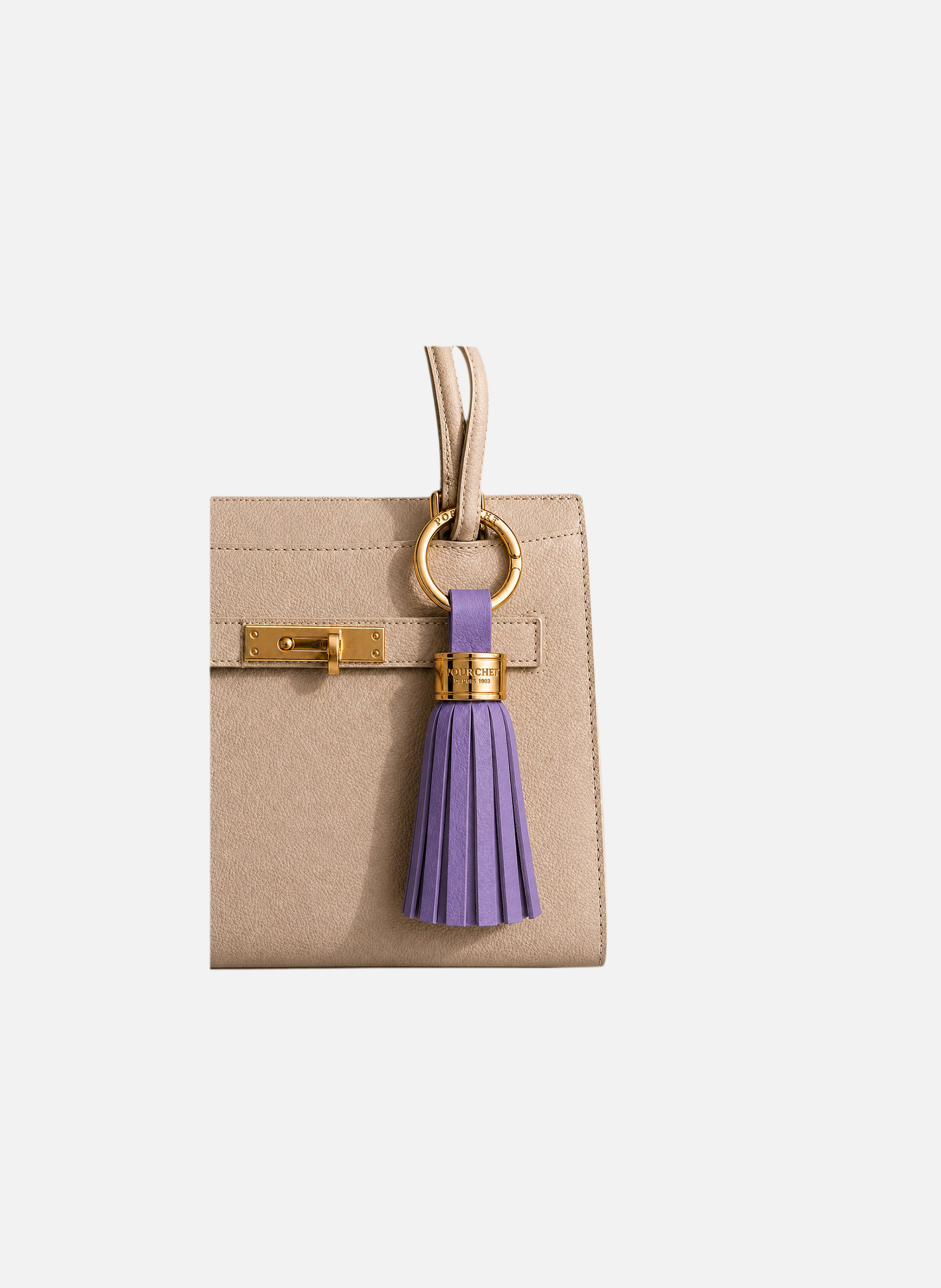Accessoires | porte-clés en métal et cuir POURCHET Violet
