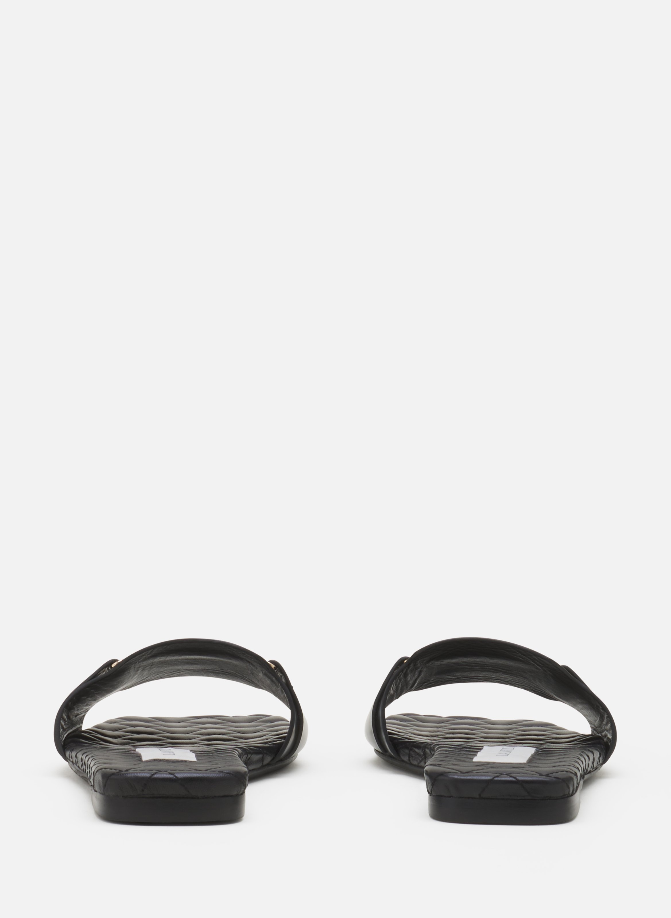Mules plat la mère et l'enfant LANVIN Noir