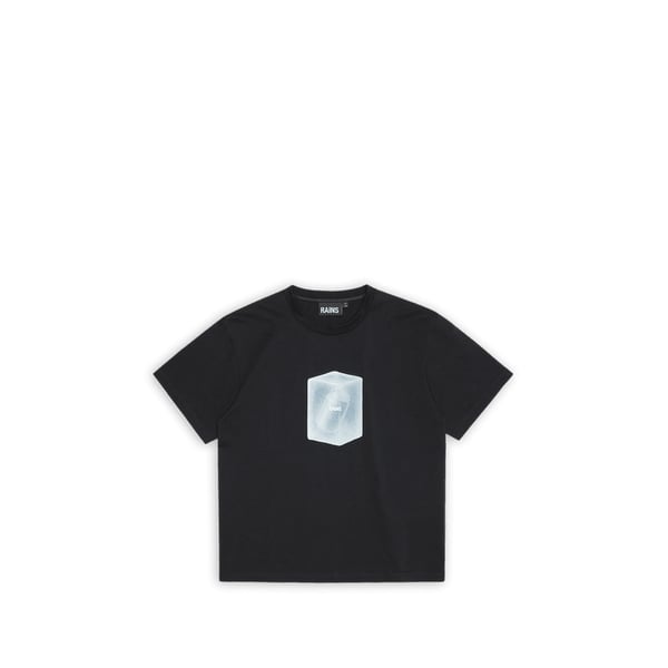T-shirt droit à motif en coton T-shirt droit à motif en coton