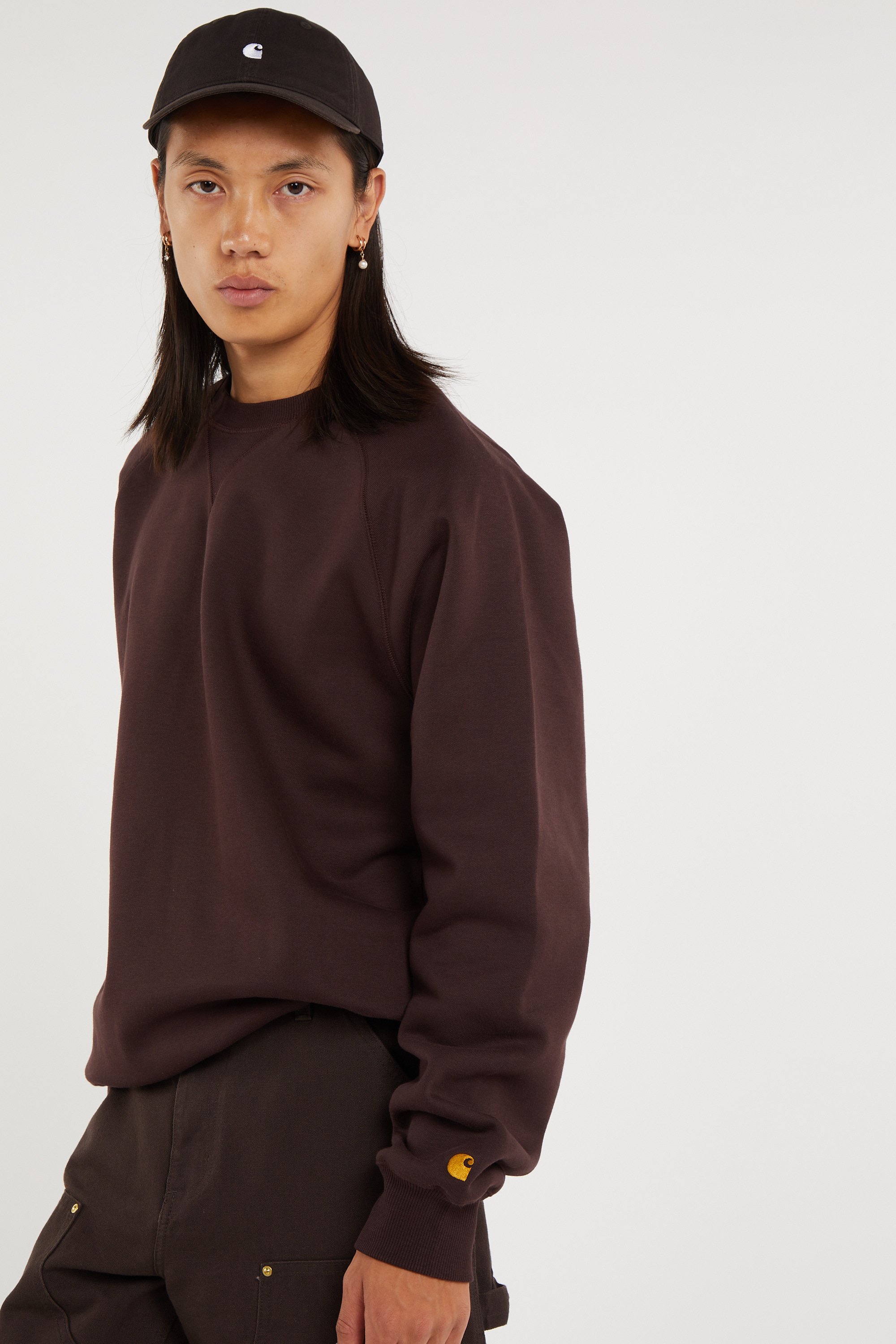Sweatshirt chase sweat CARHARTT WIP Marron
