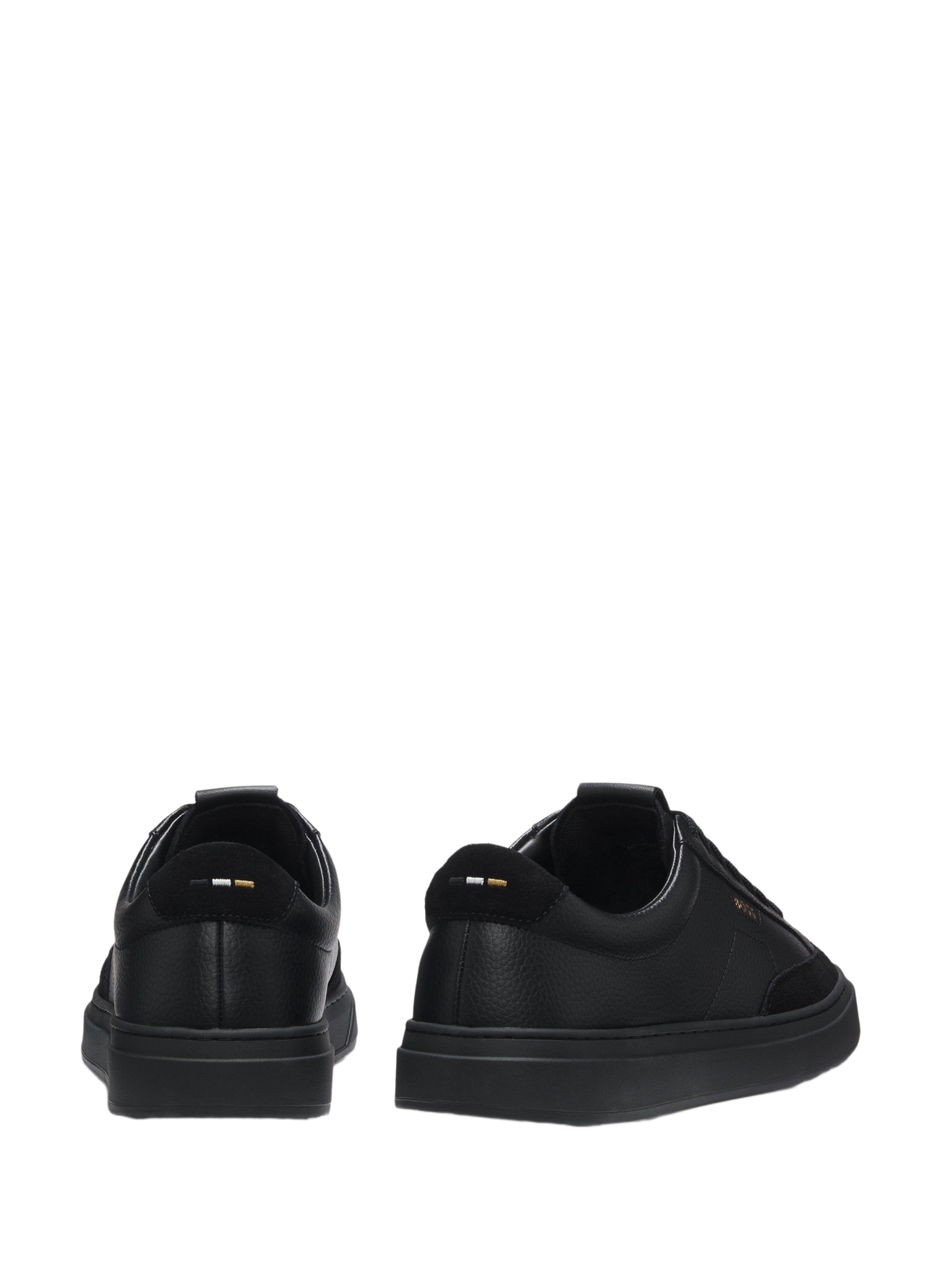 Baskets basses Kieran Tenn en cuir HUGO BOSS Noir