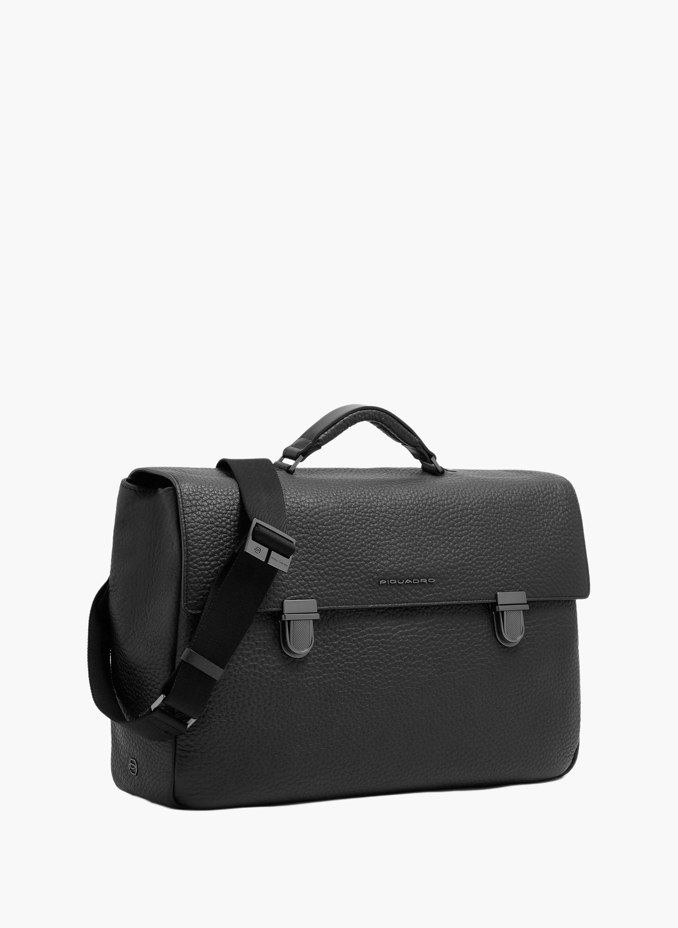 Sac pour ordinateur 15,6", personnalisable PIQUADRO Noir