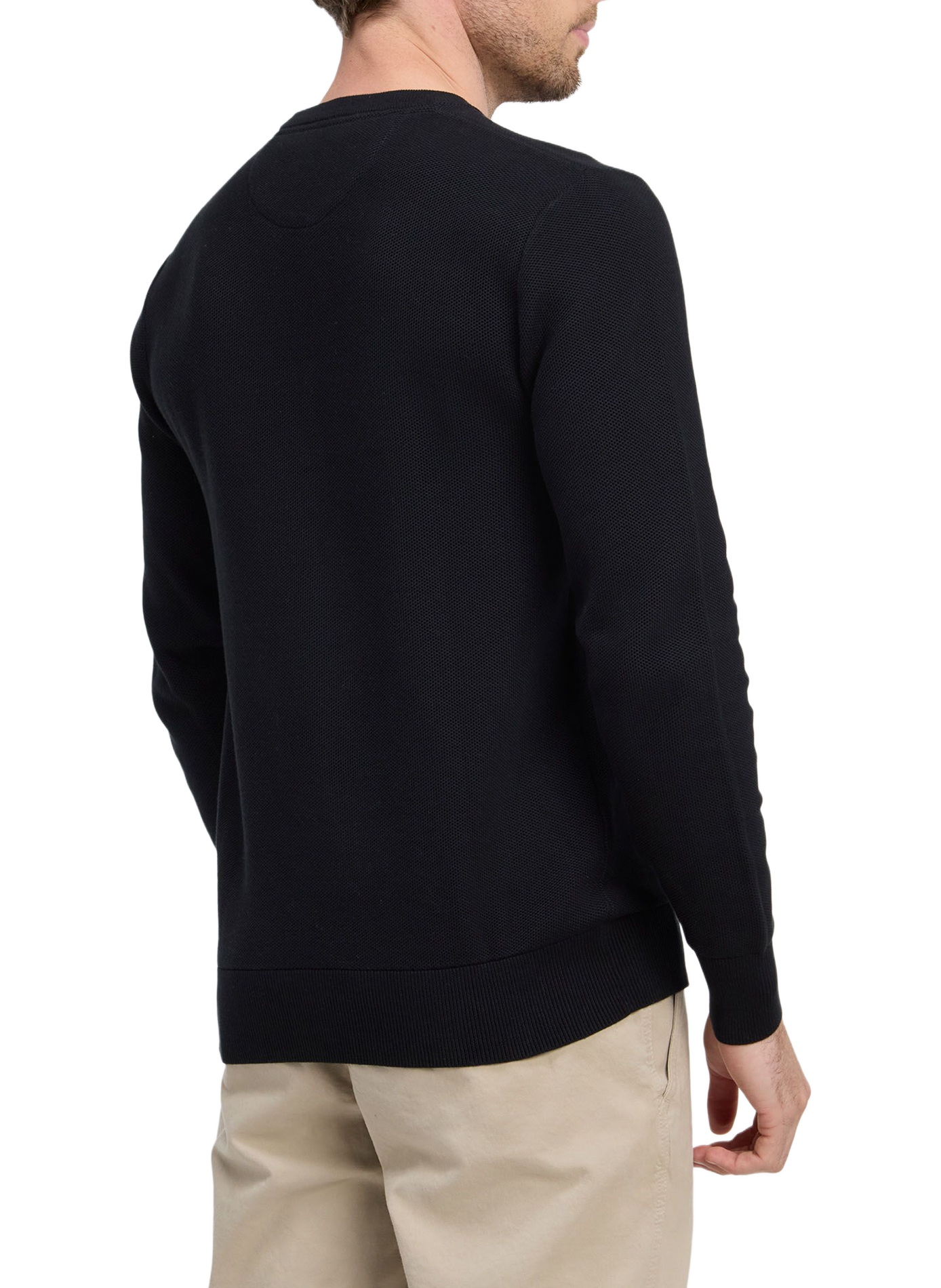 Pull col rond en coton | Zwart EDEN PARK Heren