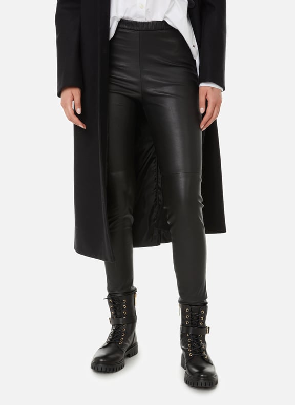 Leather leggings Black by SAISON 1865 SAISON 1865 Leather leggings Black