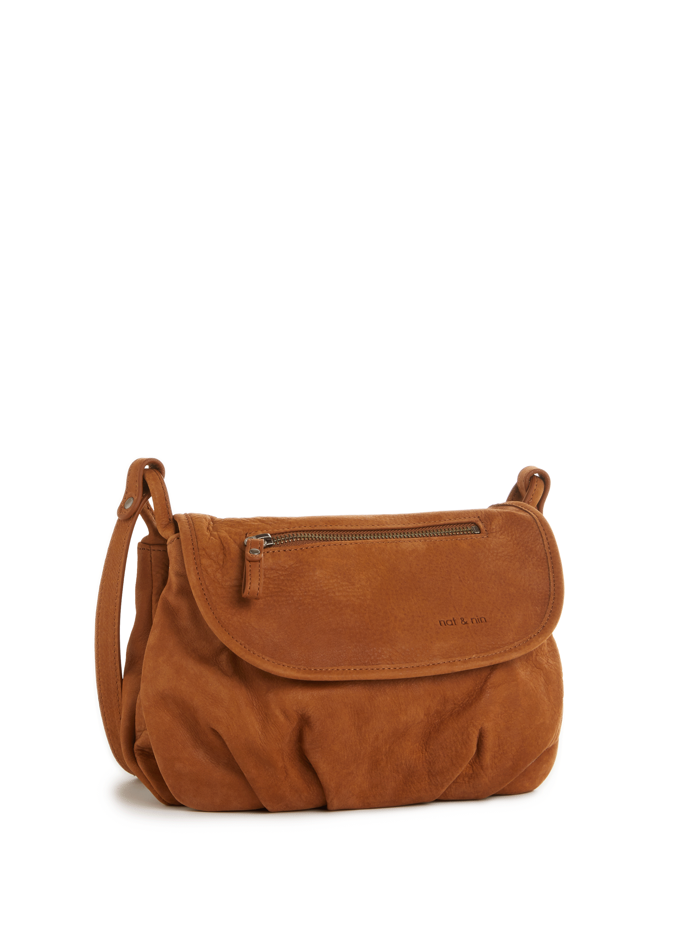 Sac à bandoulière Jen en cuir NAT &amp; NIN Marron
