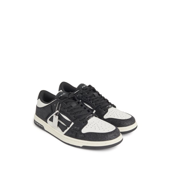 Baskets en cuir avec pailleté