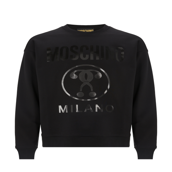 Moschino Cotton Sweatshirt In Black