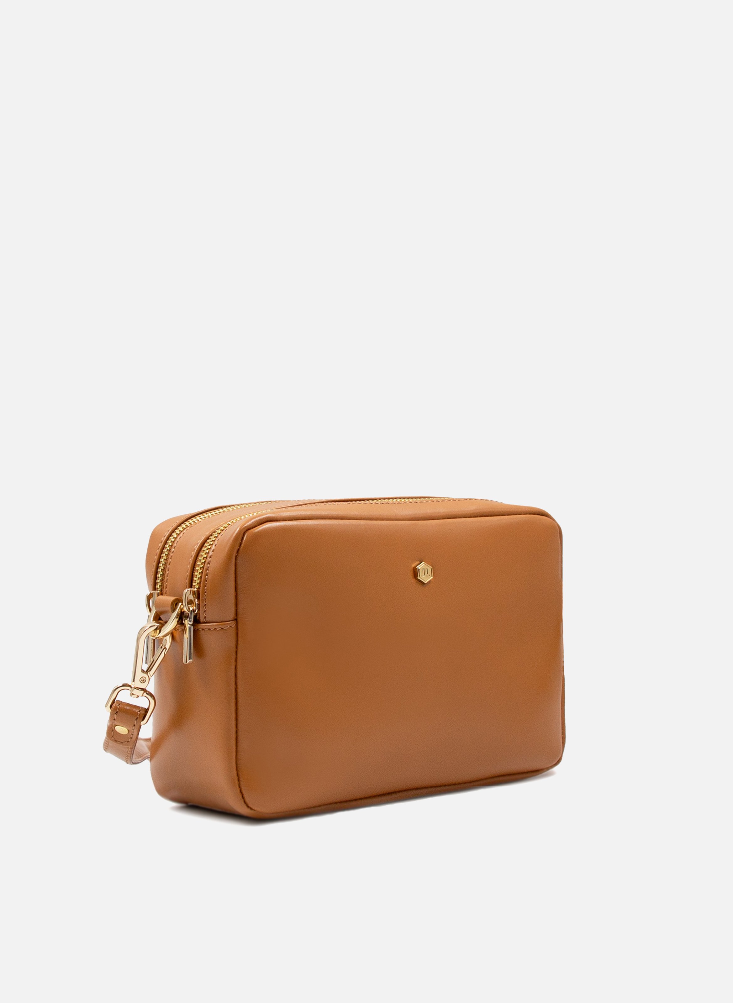 Sac gabrielle cuir lisse JULES & JENN Marron