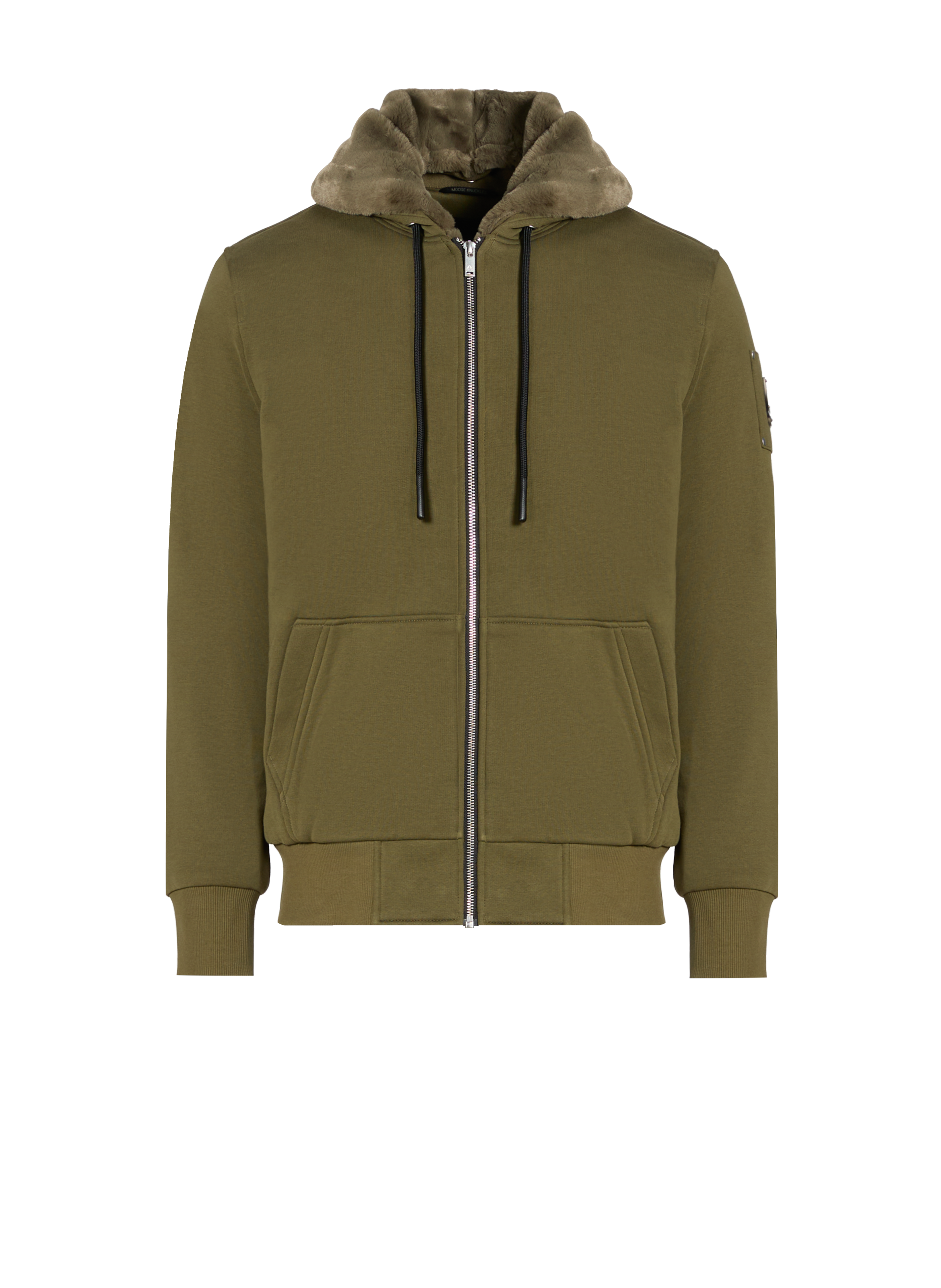 MOOSE KNUCKLES Zip-up hoodie Khaki