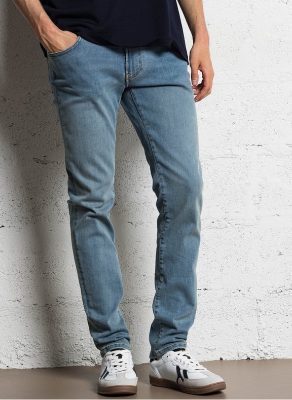 Jean slim en coton mélangé Bleu by IKKS IKKS Jean slim en coton mélangé Bleu